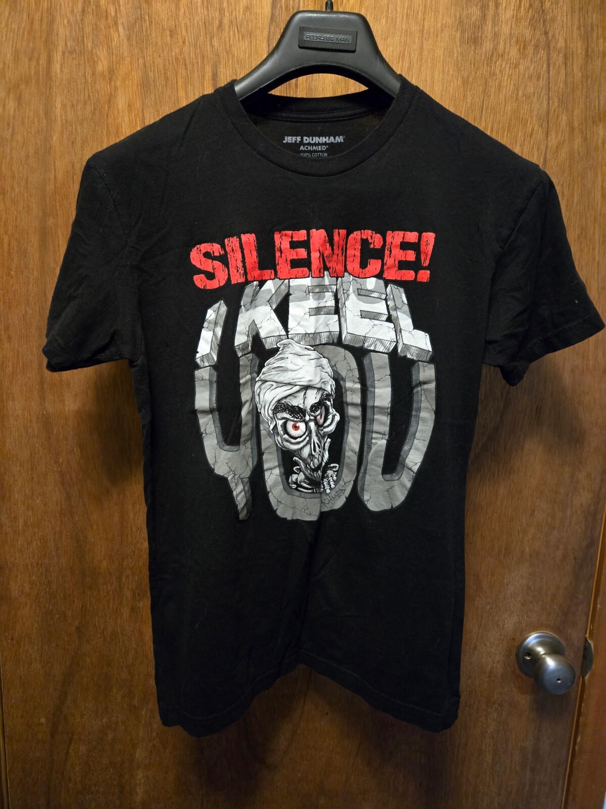 Jeff Dunham T-shirt Achmed Black Size Small Silence I Keel You