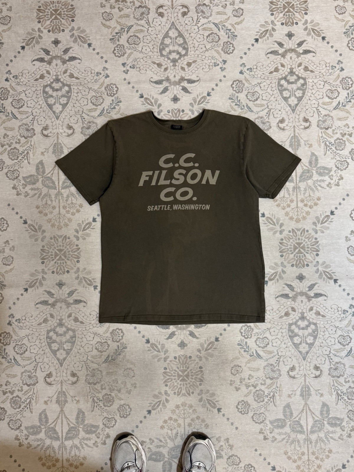 Vintage Filson Outdoor Company C.C. Filson Co. Graphic Tee Brown Size Large