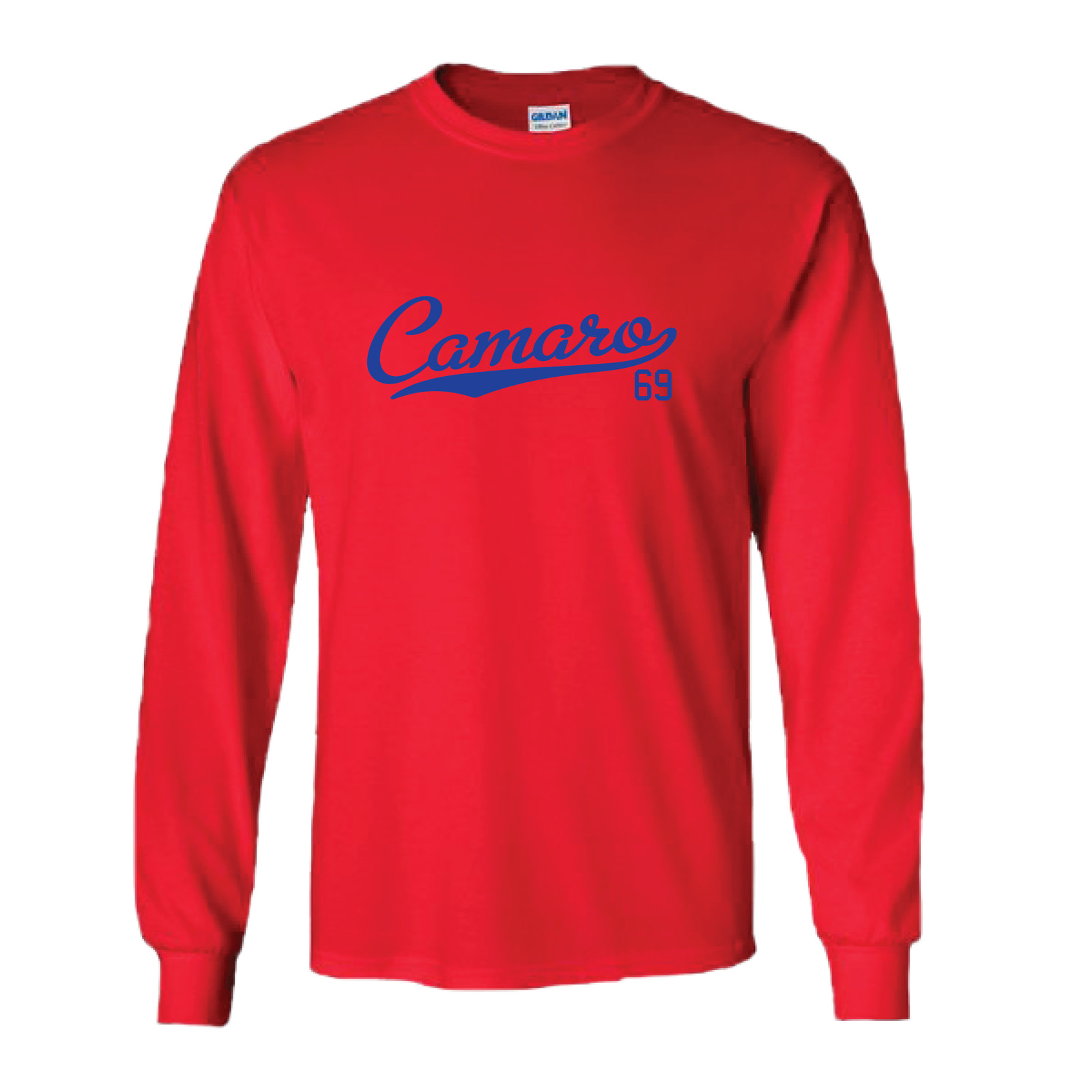 Camaro 69 Tail 1969 Script Classic Muscle Car Long Sleeve All Colors