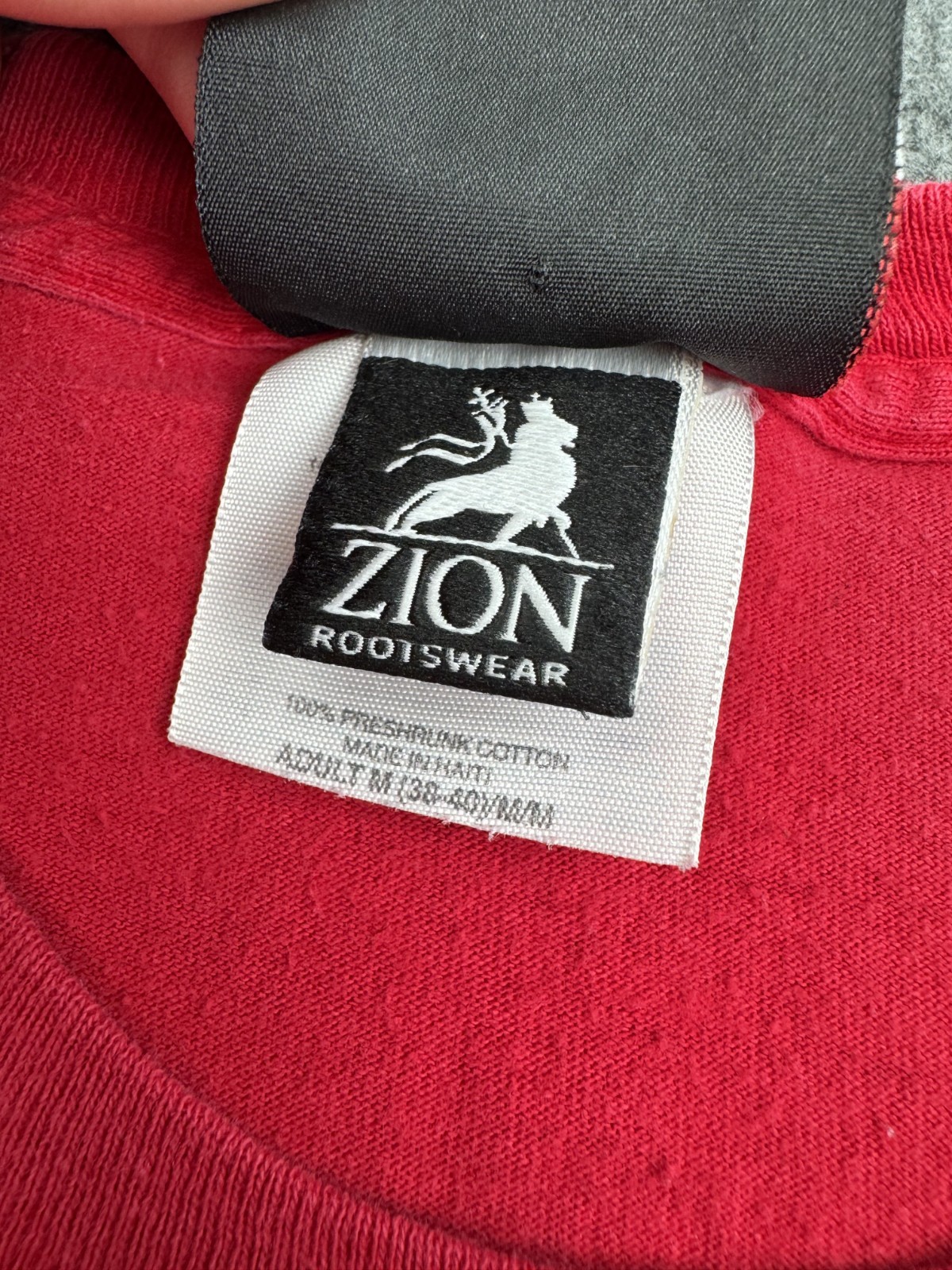 Vintage Bob Marley Zion Rootswear T-Shirt Mens Medium Red 2007 Rasta Reggae