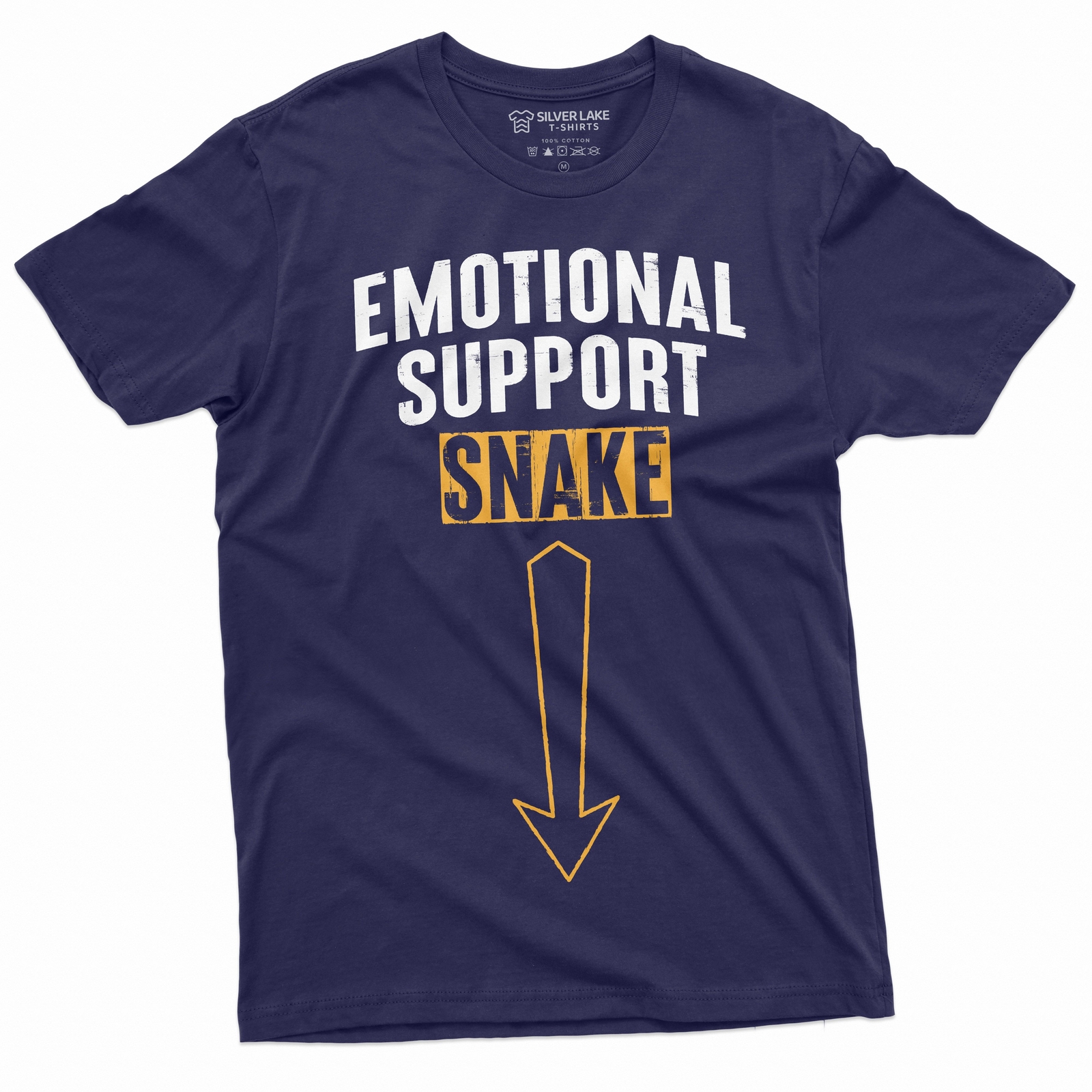 Funny Humorous T-Shirt Emotional Support Snake Tee Funny Adult Joke T-Shirt