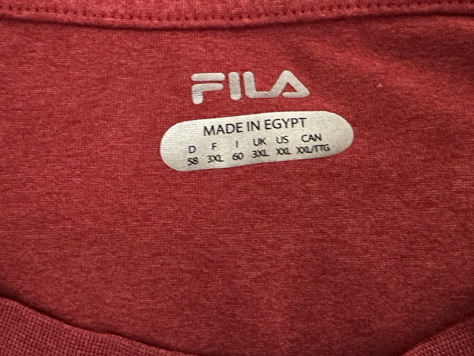 Lot 3 Fila Sport T-Shirt Men’s XXL Gray & Red Crew Neck Casualwear Athleticwear