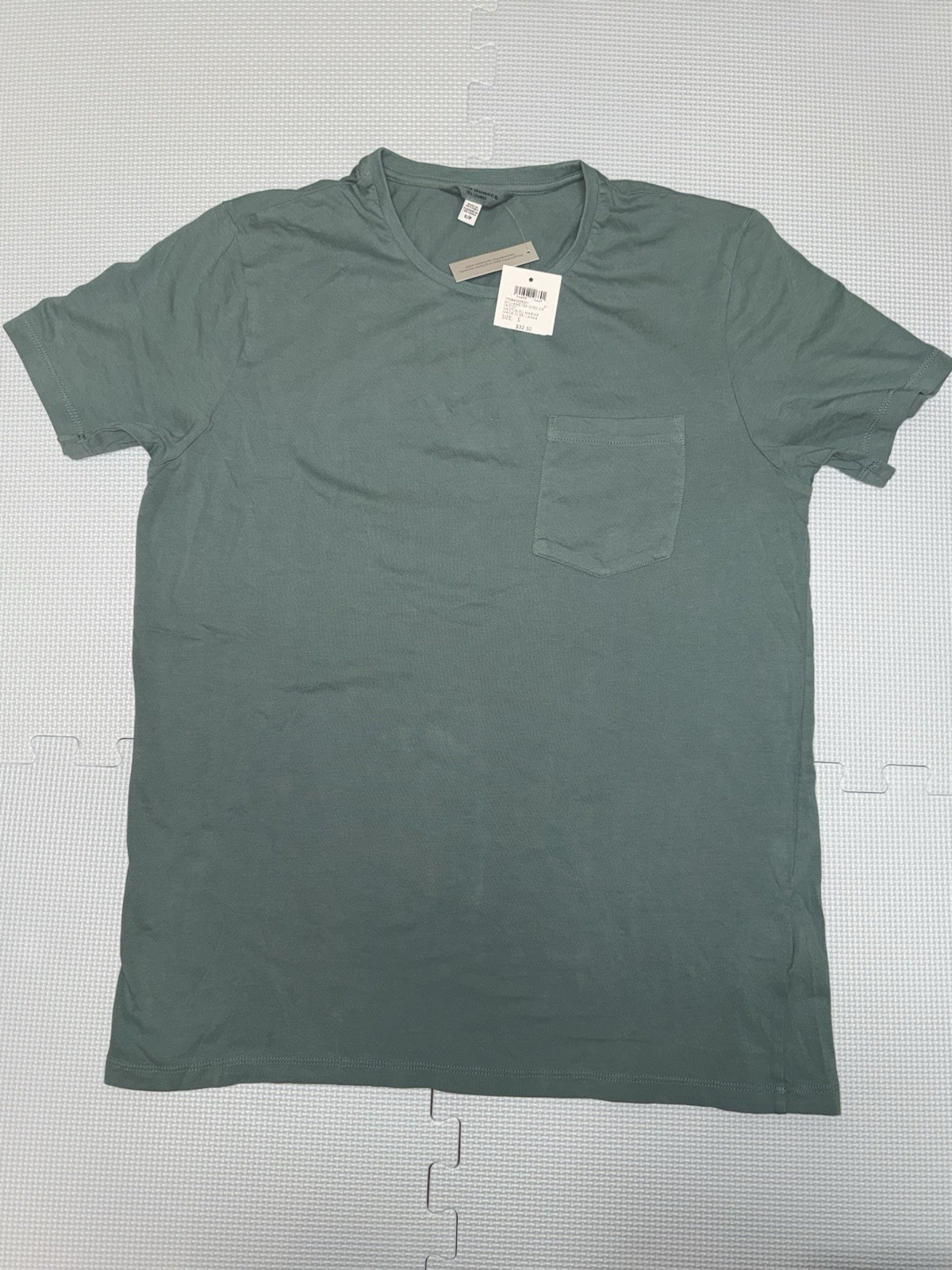 Club Monaco Mens Williams Short Sleeve Pocket Tee Navy NWT Small Free Ship