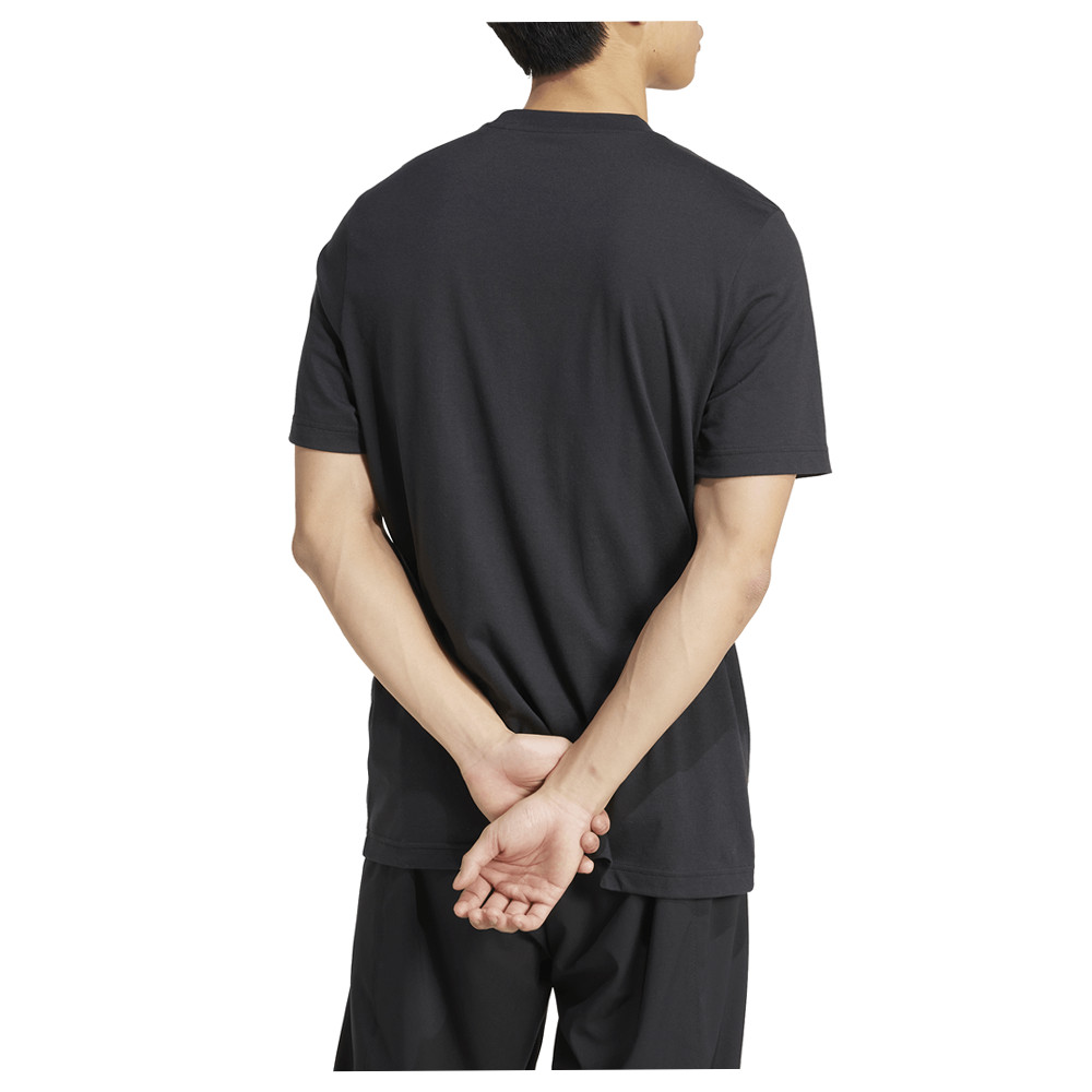 adidas Tennis 3 Rackets Graphic Crew Neck Short Sleeve T-Shirt Mens Black Casual
