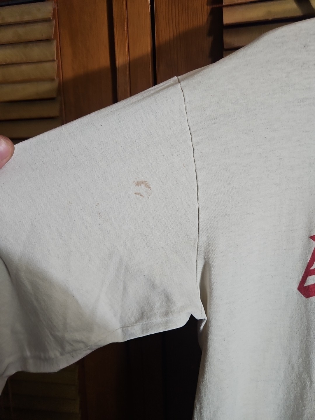 Vintage 90s St John&rsquo;s Red Storm College Sports Tee T Shirt M L NYC New York City