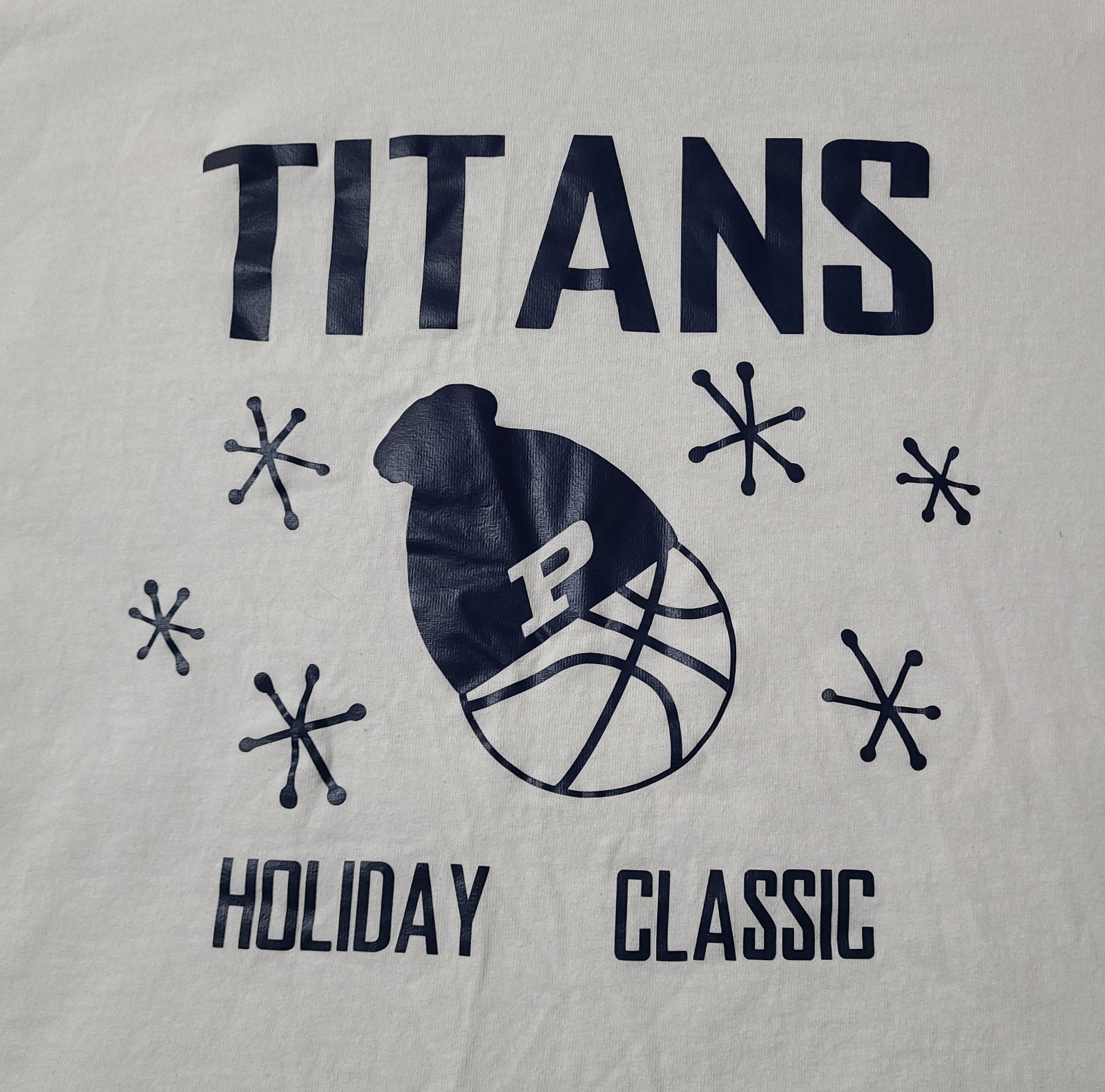 Titans Holiday Classic Shirt Mens Size XL White Year Event Basketball Tournament