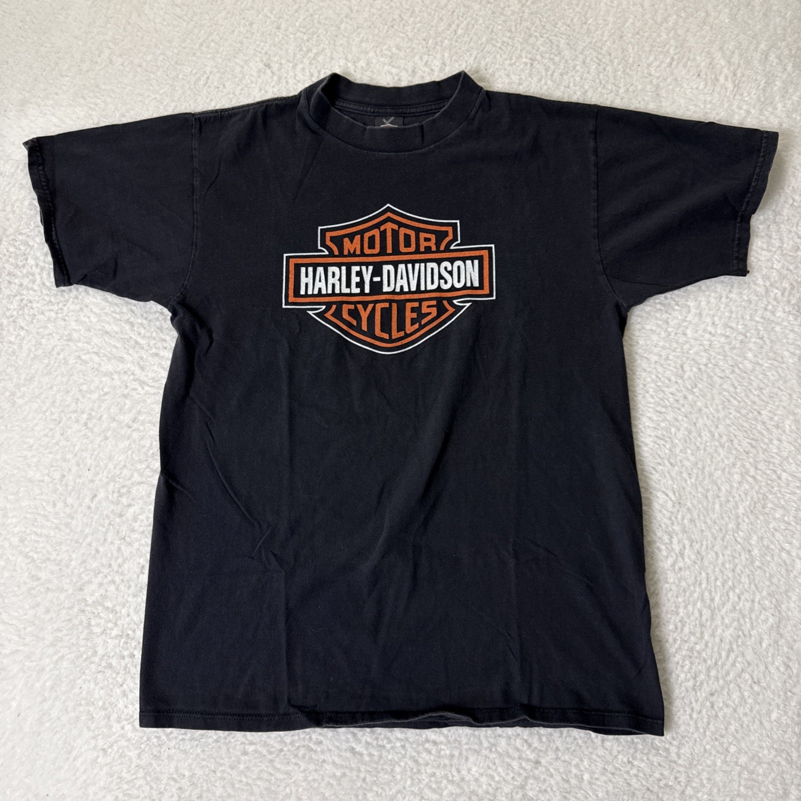 Vintage Harley Davidson Chicago Home of the Blues T Shirt Holoubek Large USA