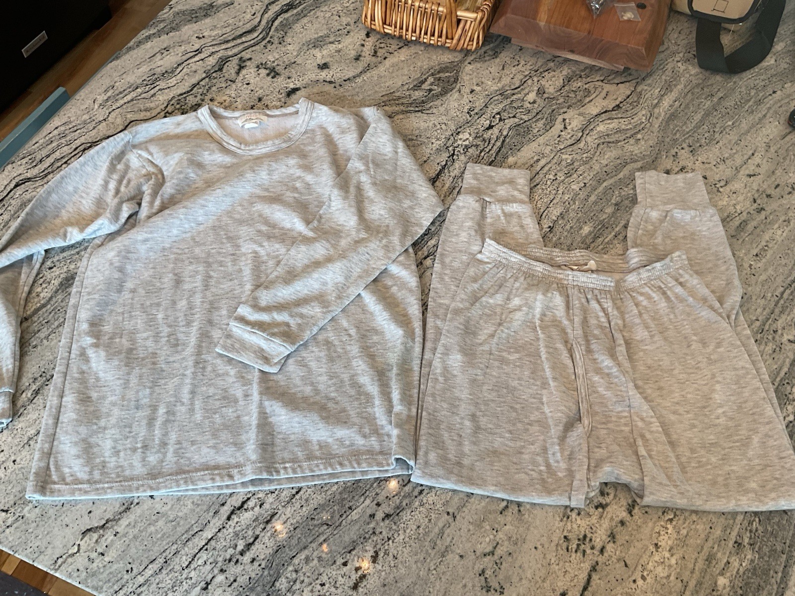 Long Sleeve Vintage Base Layer Long Johns Thermal Underwear men’s L XL