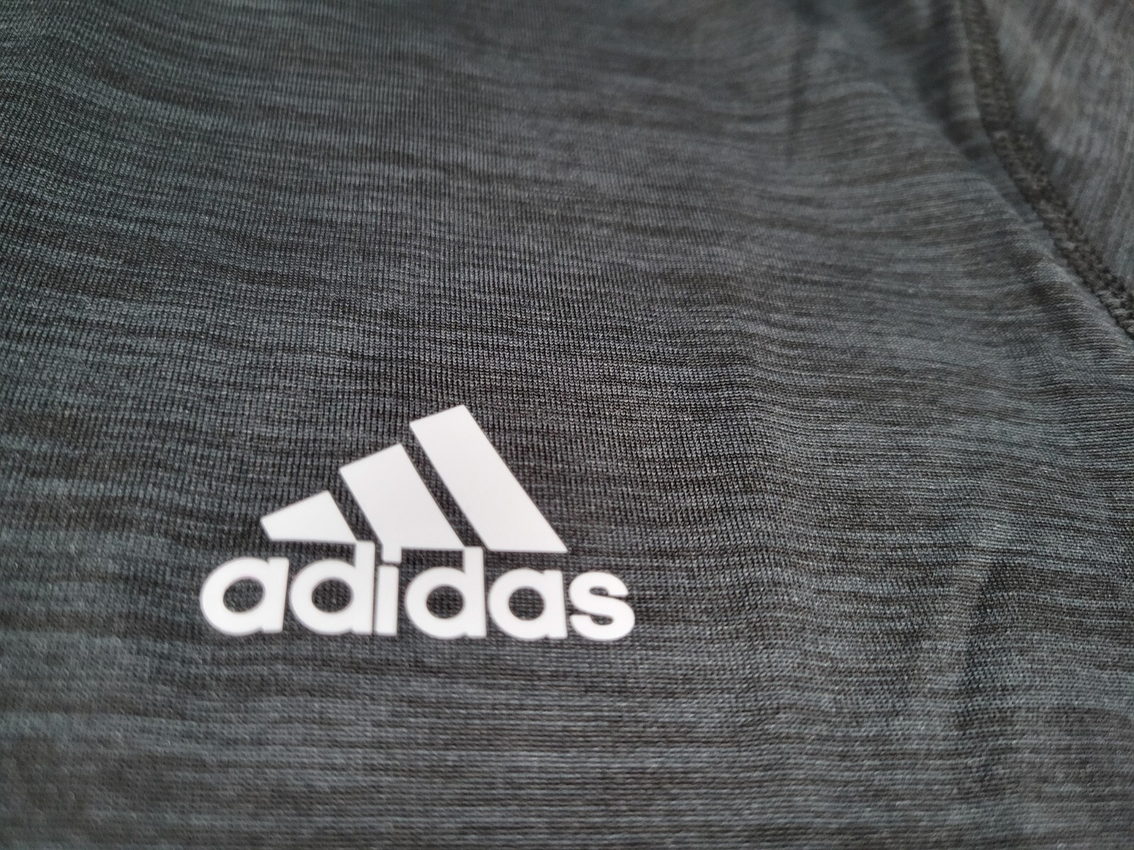 Adidas Men&rsquo;s Tech Tee Short Sleeve Sports Training Shirt Black Space Dye Crew