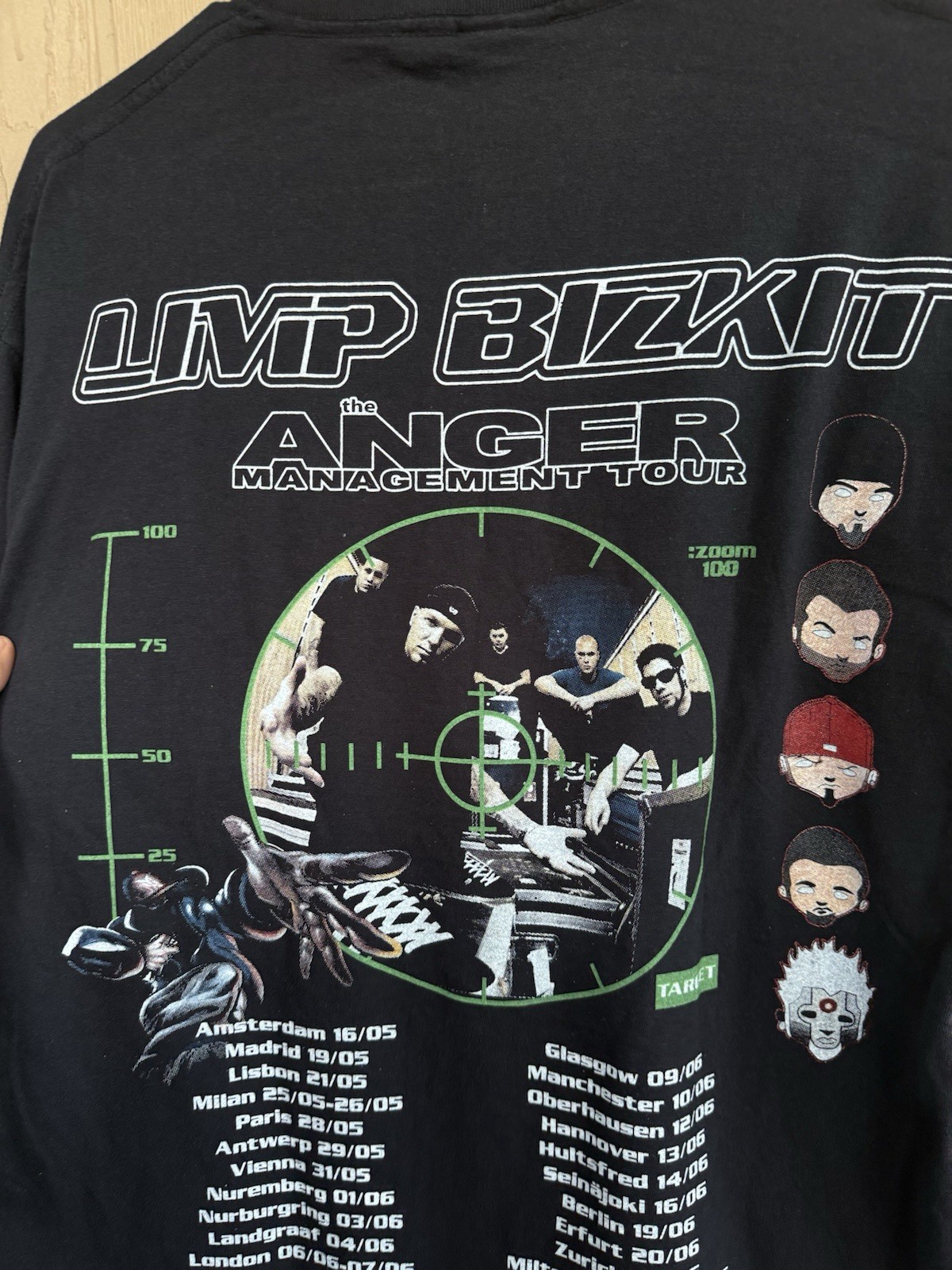 Giant Limp Bizkit 2000 Anger Management Tour Shirt Size L, Vintage REPRINT