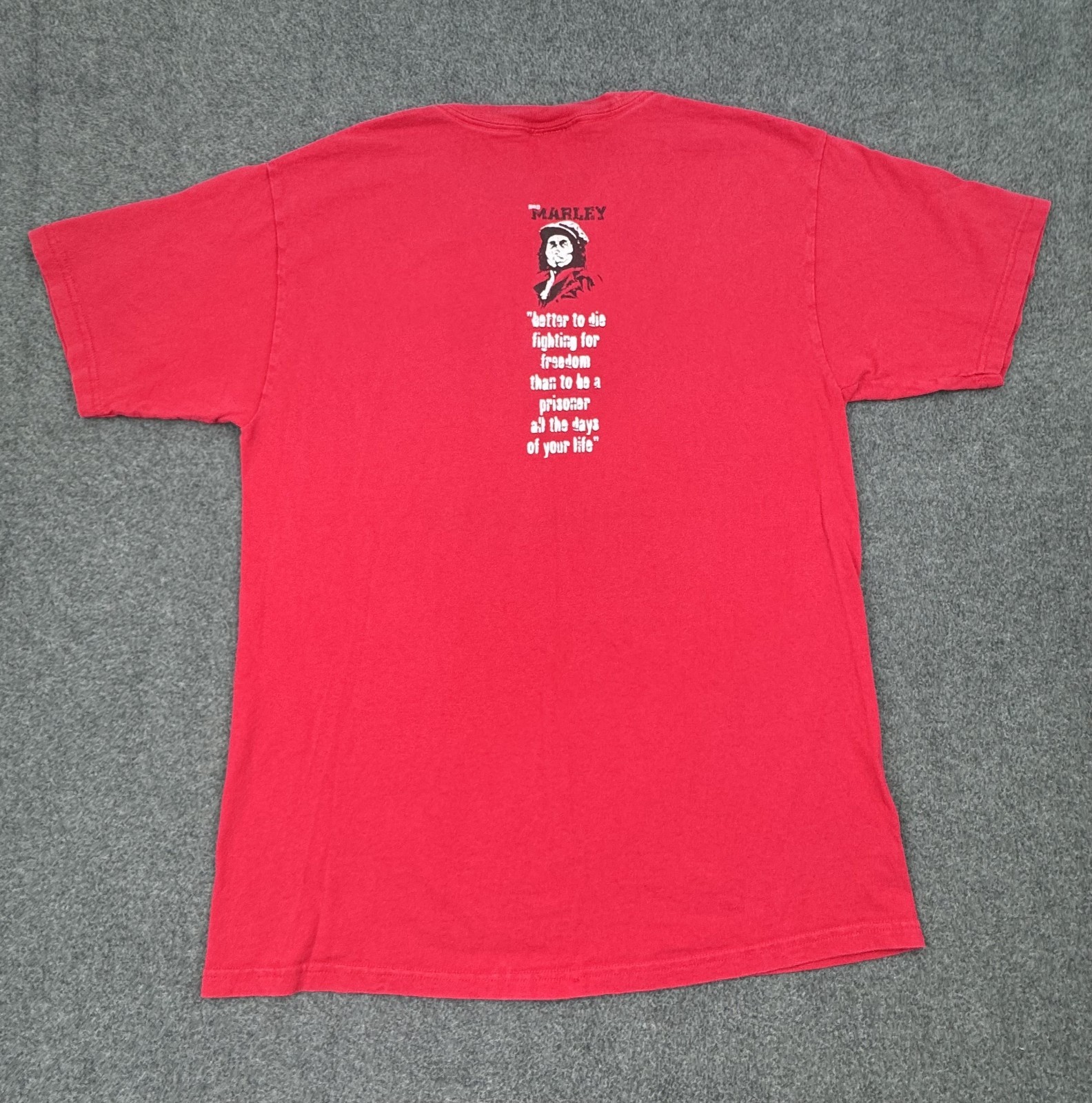 Vintage Bob Marley Zion Rootswear T-Shirt Mens Medium Red 2007 Rasta Reggae