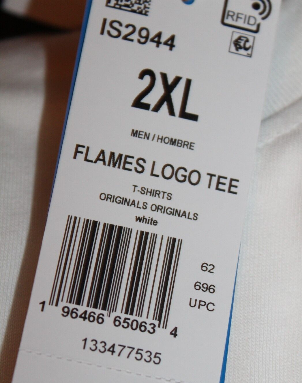 NEW MEN&rsquo;S ADIDAS ORIGINALS TREFOIL FIRE LOGO TEE SHIRT ~SIZE 2XL #IS2944