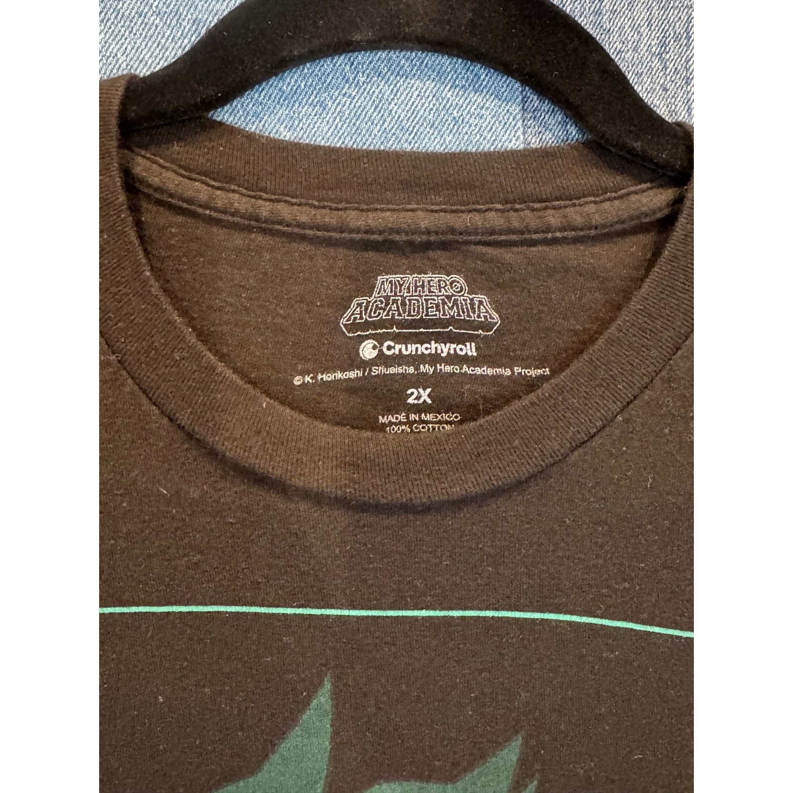 My Hero Academia Izuku Midoriya Deku Black Graphic T-Shirt Mens 2X Crunchyroll