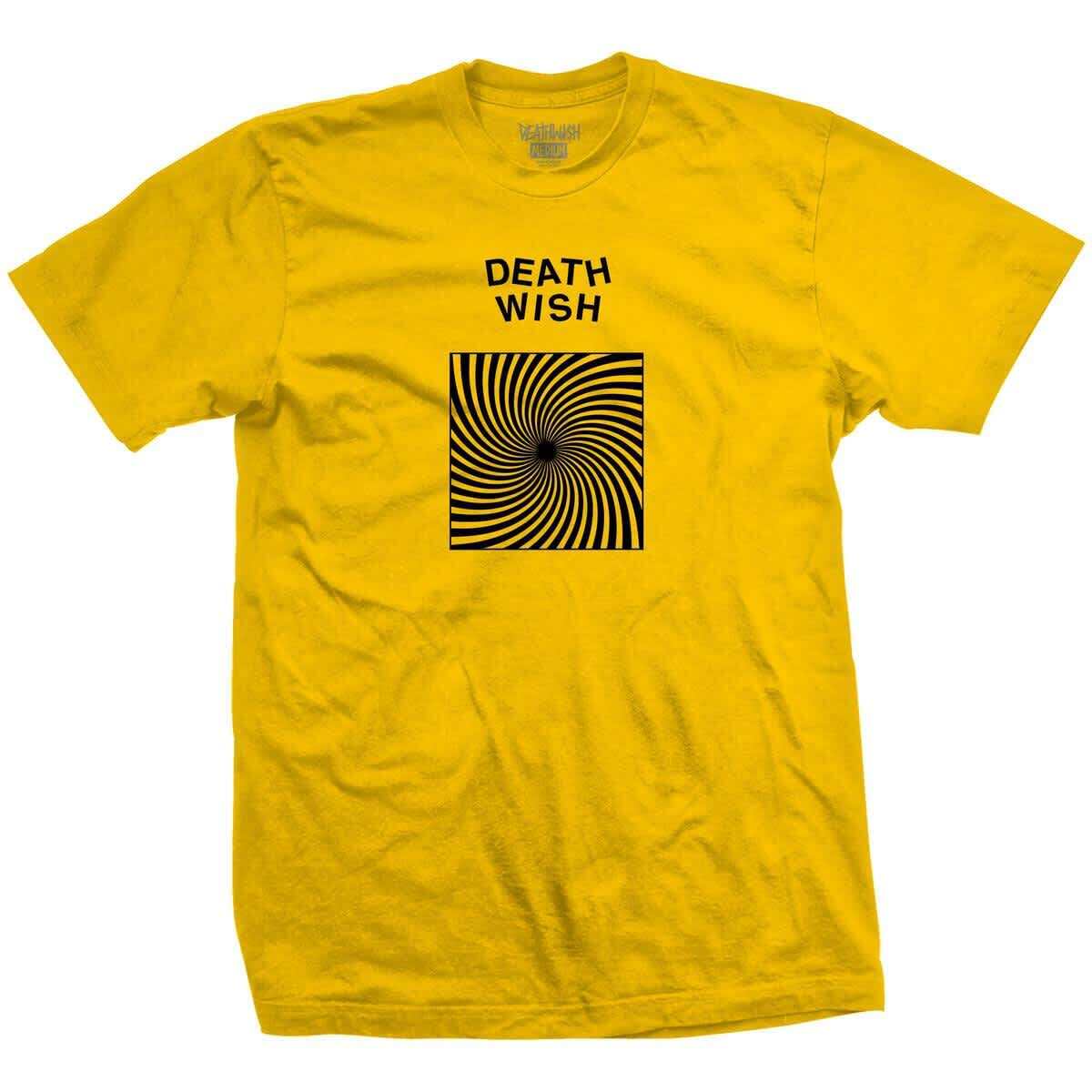 DEATHWISH Men&rsquo;s S/S T-Shirt DISCORDIA – Yellow – Large – NWT