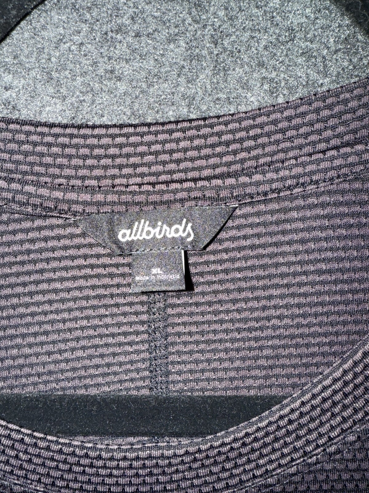 Allbirds Mens Natural Run Tee Black Size XL