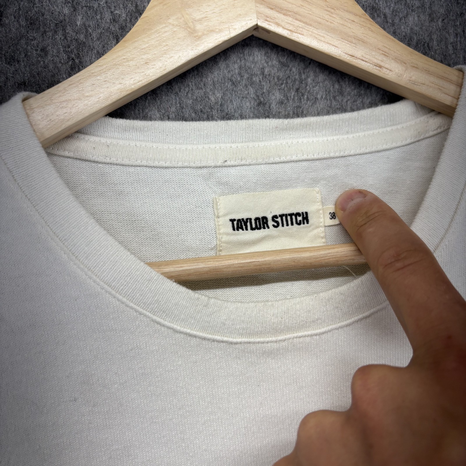 Taylor Stitch T-Shirt Men&rsquo;s Small White Chest Pocket Short Sleeve Slub Cotton