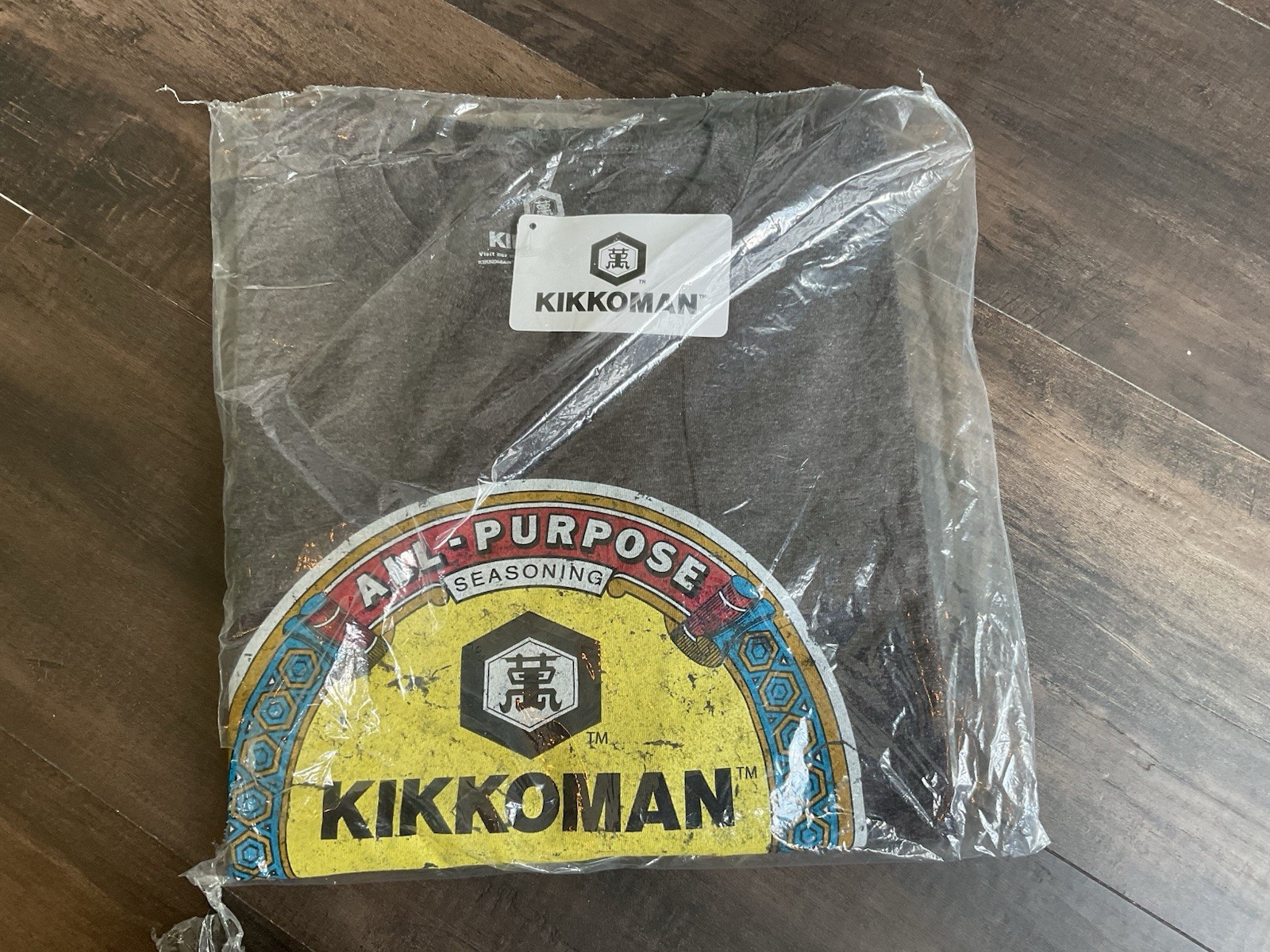 Official KIKKOMAN SOY SAUCE T-Shirt Grey Men&rsquo;s XL Soft T-Shirt, X-Large, NEW!