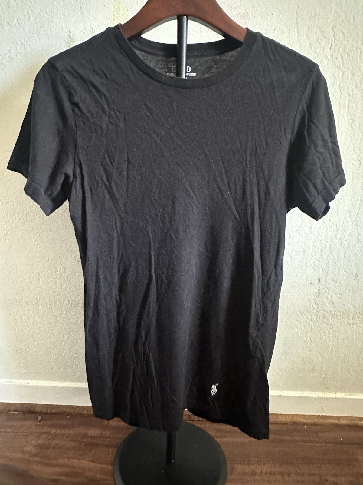 Polo Ralph Lauren Men&rsquo;s Slim Fit Black Cotton Logo T-Shirt Size S