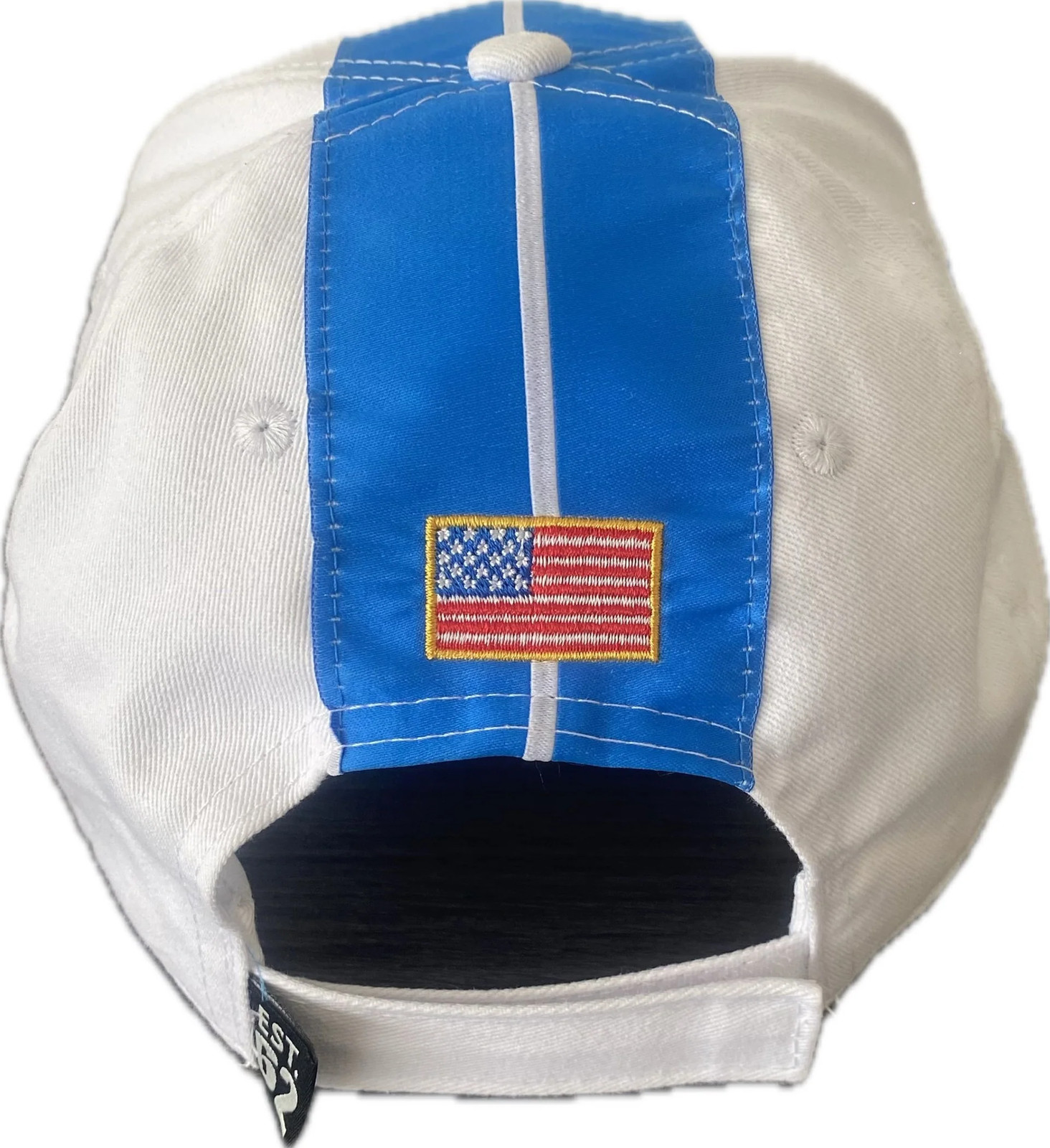 Shelby Cobra official Hat White – Blue Stripes