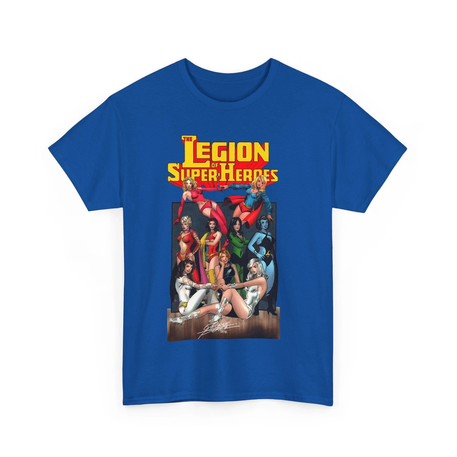 Legion of Super-Heroes T-Shirt – George Perez Art – Legion Women – Saturn Girl