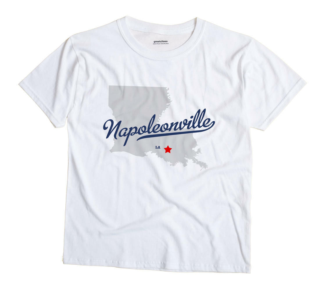 Napoleonville Louisiana LA T-Shirt MAP