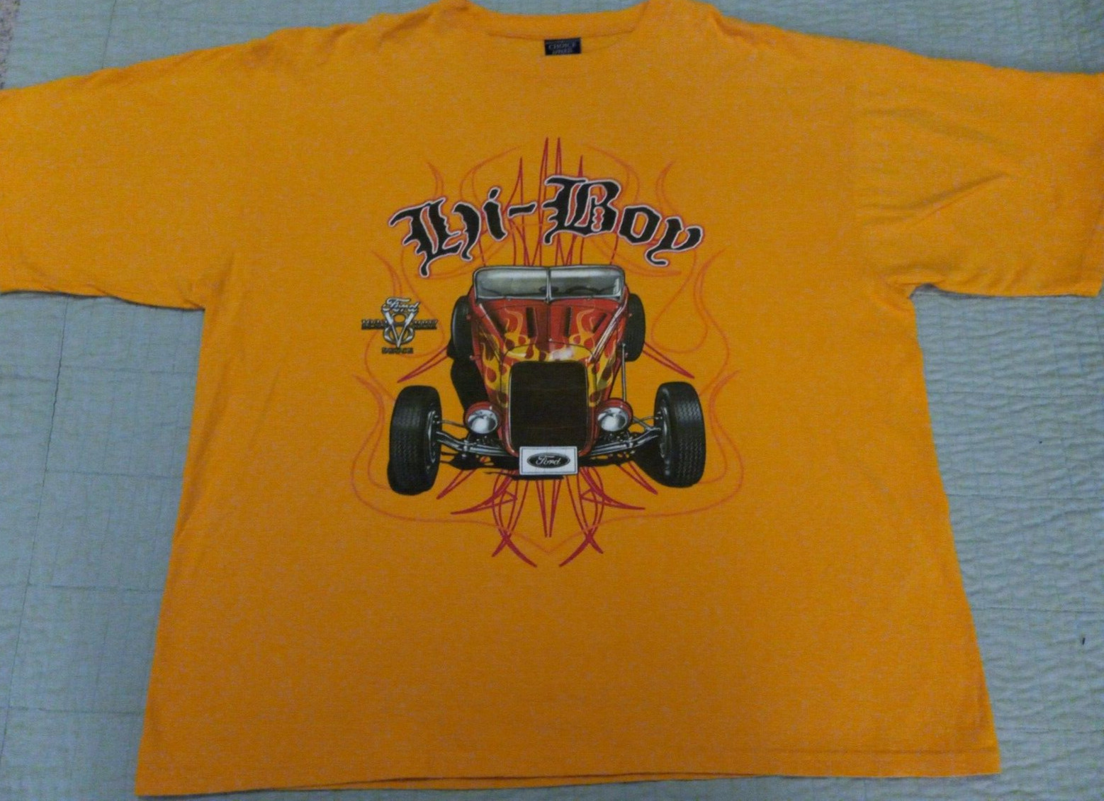 Men&rsquo;s XL Choice Apparel Yellow Hi-Boy Ford Graphic Car T Shirt