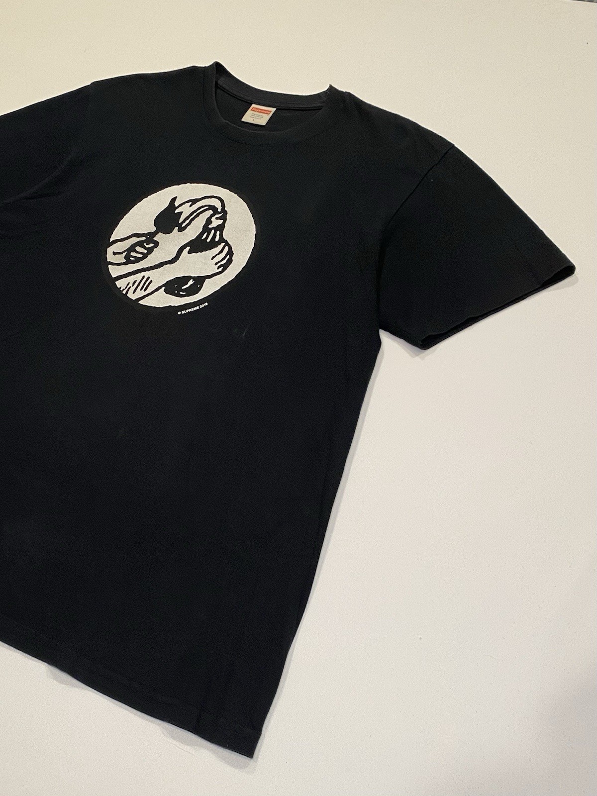 Supreme Molotov Tee SS18 Black Size Large
