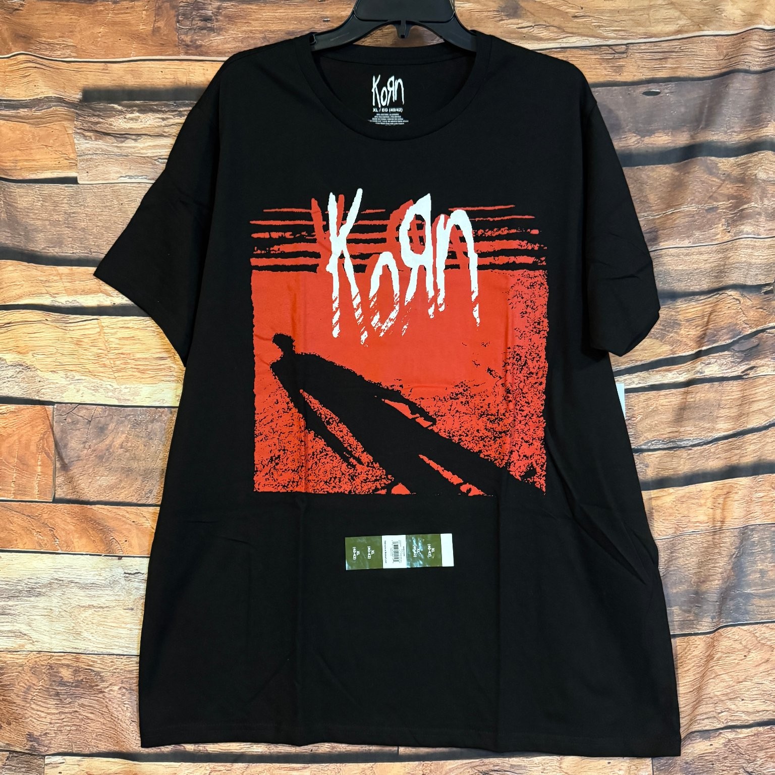 Korn T-Shirt Men&rsquo;s Black Red XL (40/42) Cotton Blend Graphic Band Tee