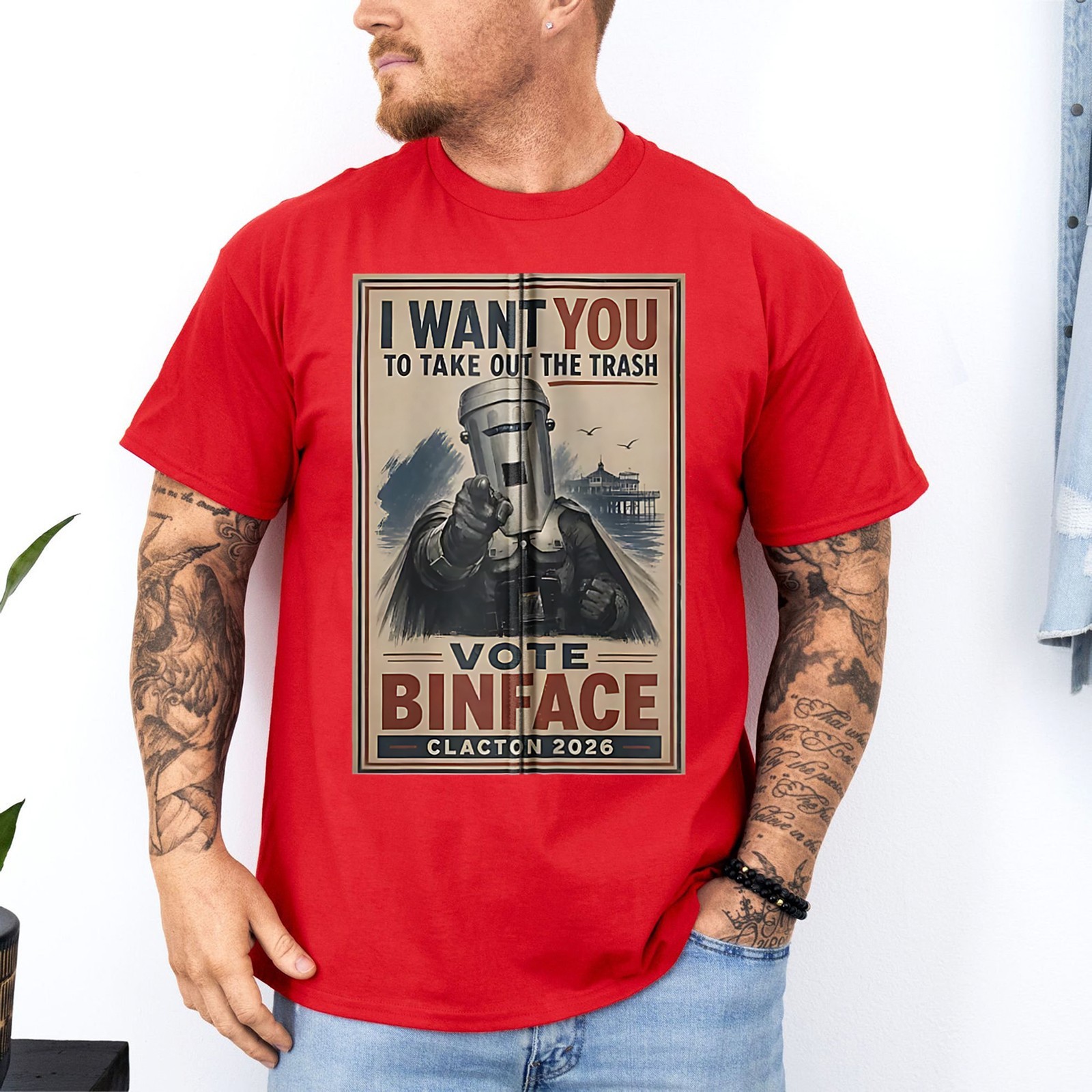 Retro I Want You To Take Out The Trash Vote Binface 2026 Count Binface T-Shirt