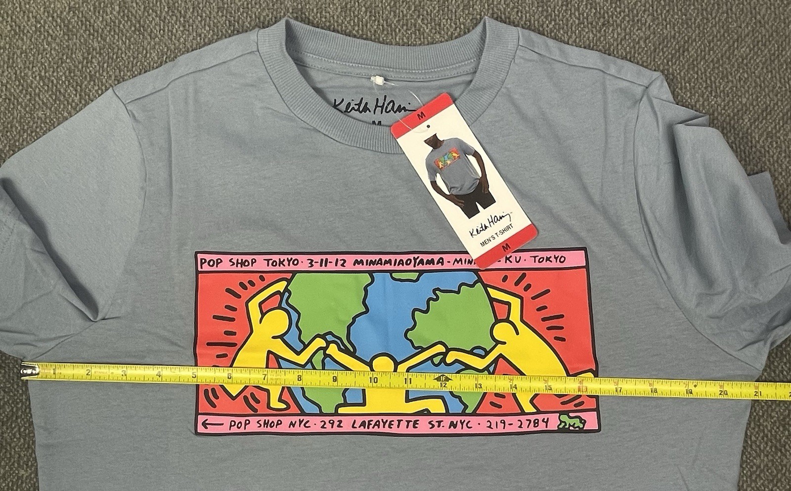 Keith Haring Men&rsquo;s Graphic Tee Blue/Beige/Black Pick Size S, M, L, XL, XXL NWT