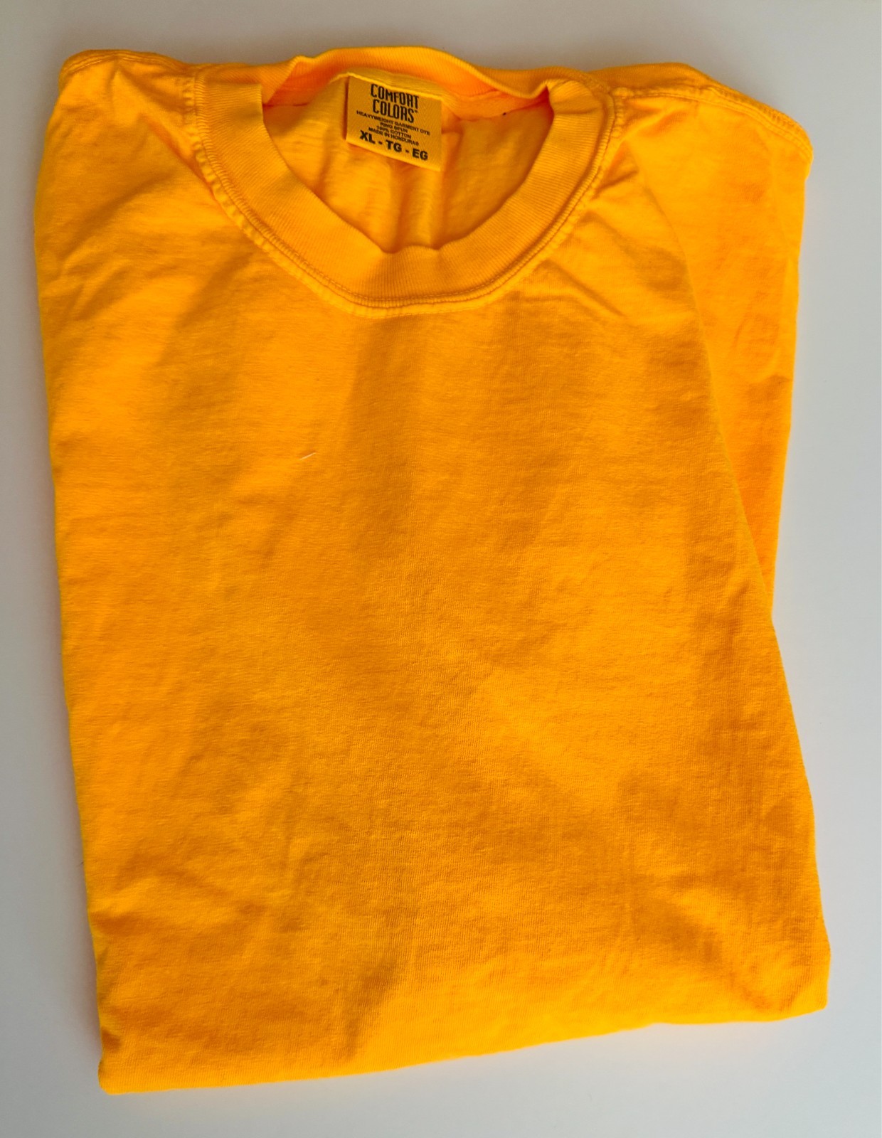 Comfort Colors C1717 T-Shirt XL Orange Short Sleeve Crew Neck Tee NEW