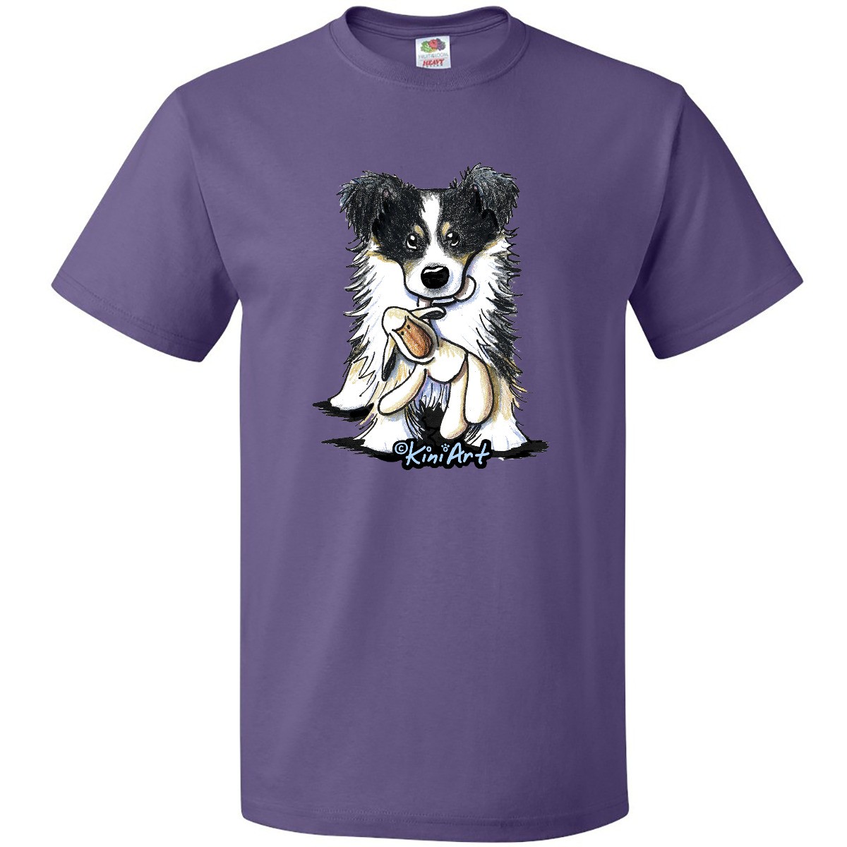 Inktastic Tri-Color Border Collie T-Shirt – KiniArt Tri Color Lamb Sheep Cartoon
