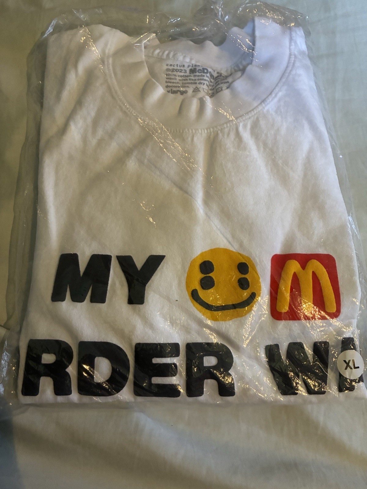 Cactus Plant Flea Market McDonald’s My Order Was Worth The Wait T Shirt XL CPFM