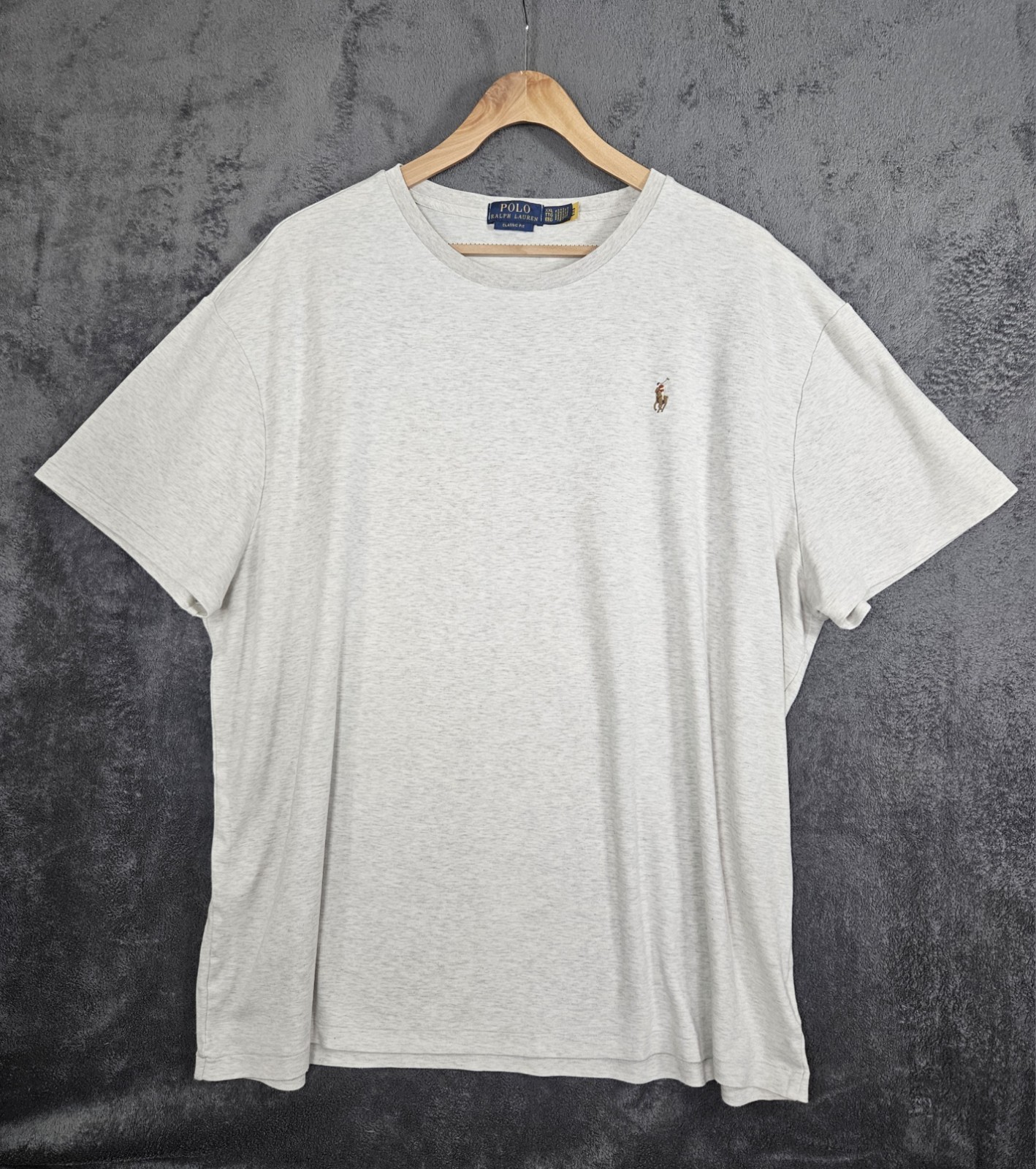 Polo Ralph Lauren Classic Fit T-shirt Grey Men&rsquo;s Size XXL Multicoloured Logo