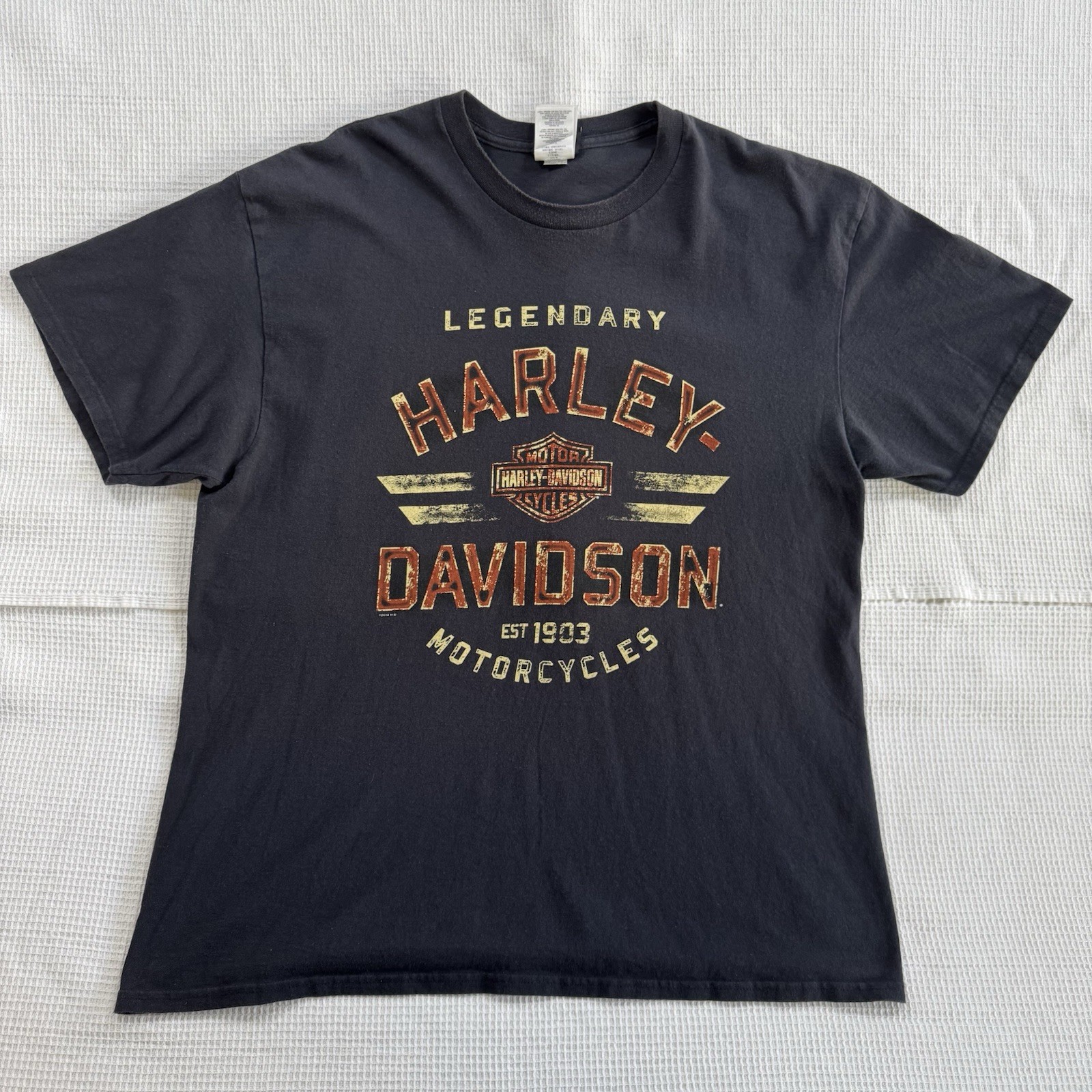 Harley Davidson T-Shirt Men’s XL Polar Bear Farthest North Outpost Fairbanks AK