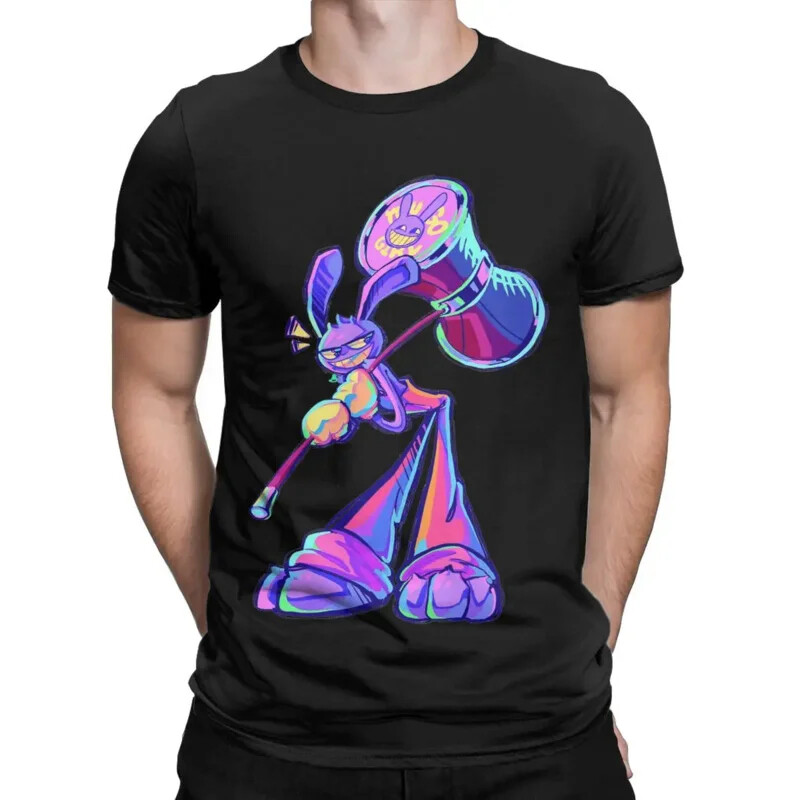 The Amazing Digital Circus TV Series Men&rsquo;s T Shirts Jax and Big Hammer Unique Te