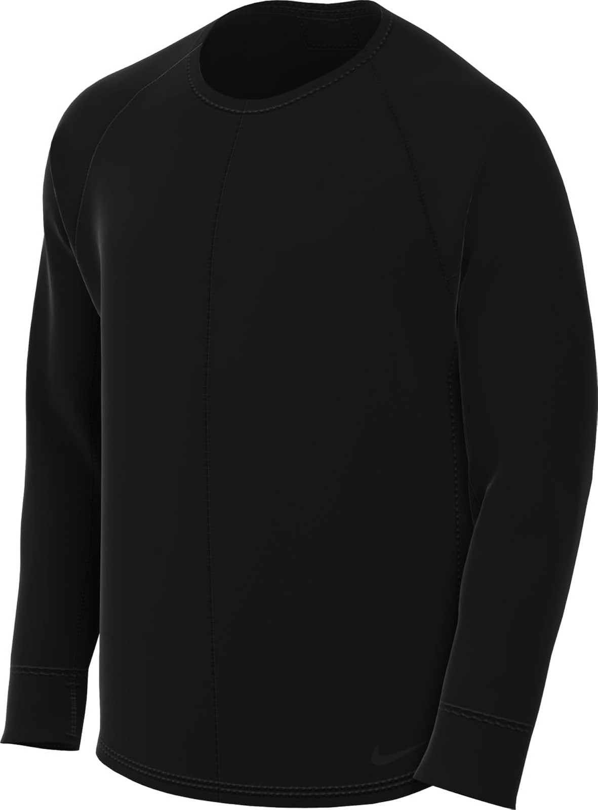 Nike Yoga Men&rsquo;s Dri-FIT Crew Top (Black/Black, FB7775-010) Size Medium – black –