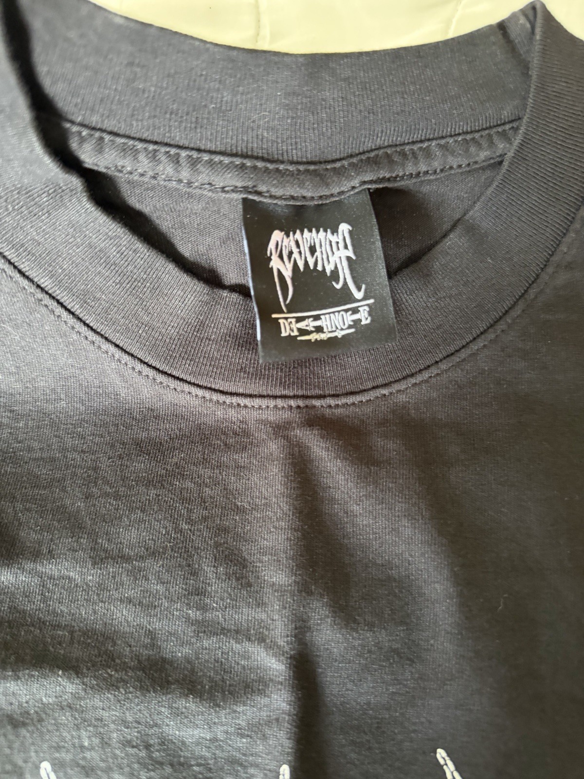 Revenge Death Note Ryuk Graphic Cotton Crew Neck Short Sleeve T-Shirt Black XL