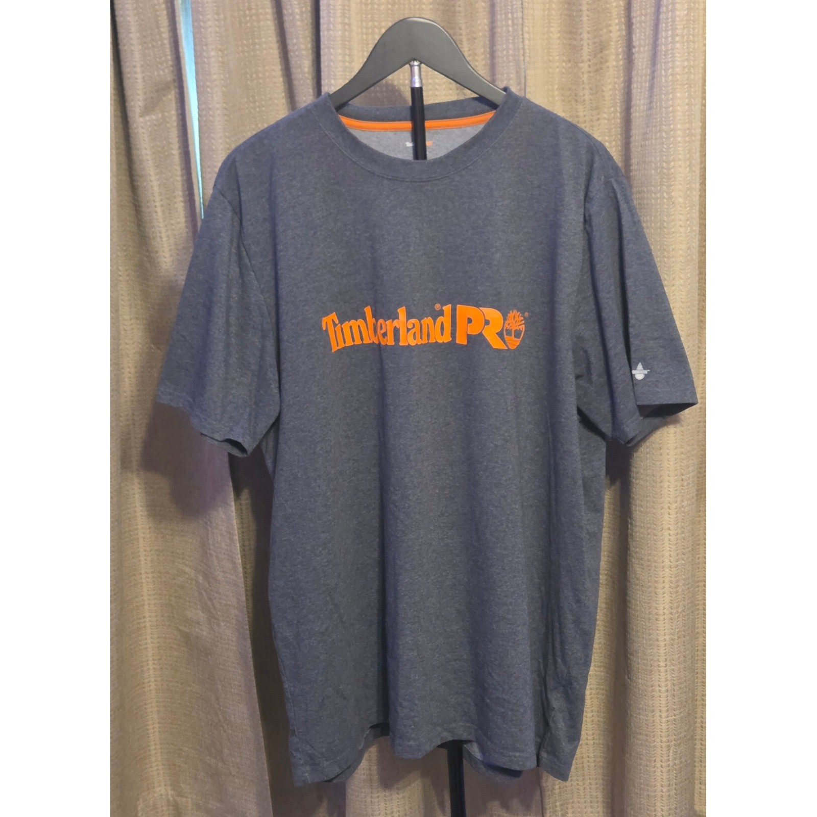 Timberland PRO Base Plate Short Sleeve T-Shirt Mens Size XL Charcoal Gray