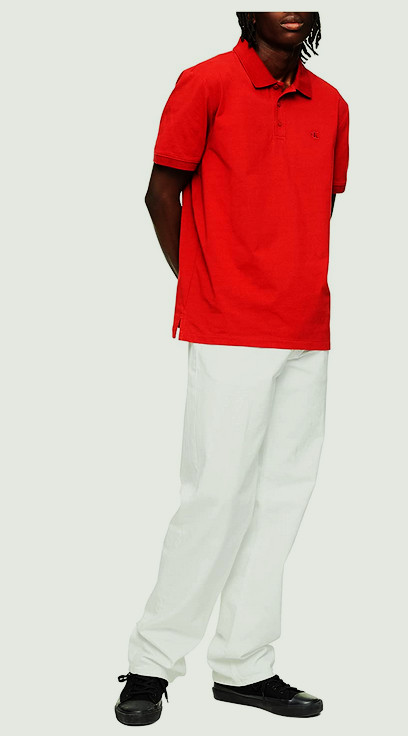 Calvin Klein Short Sleeve Smooth Cotton Polo Red 2XLarge