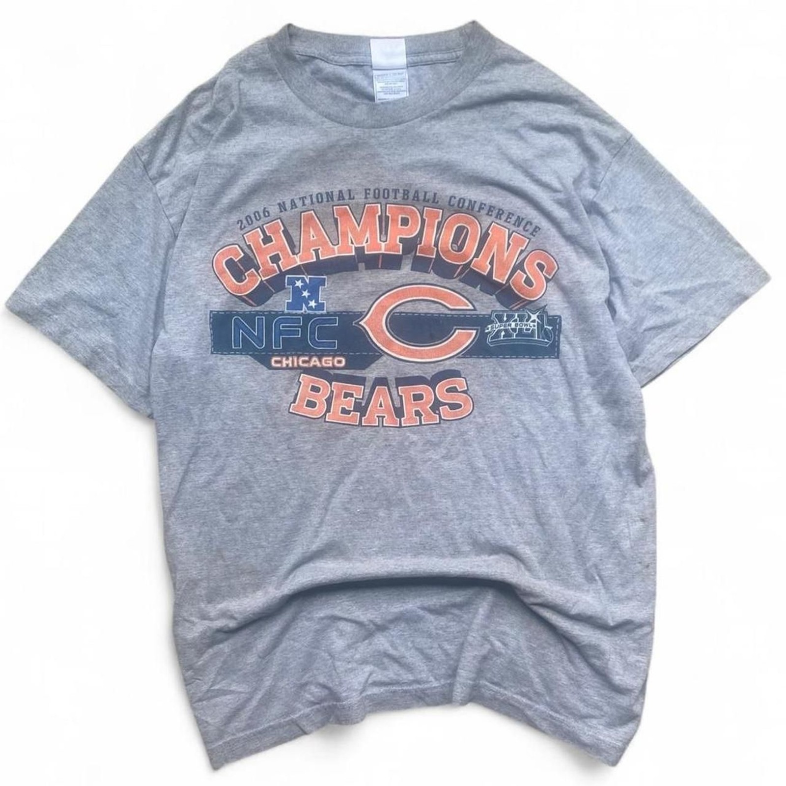 Chicago Bears 2006 National Football Conference Champions T-Shirt Size L