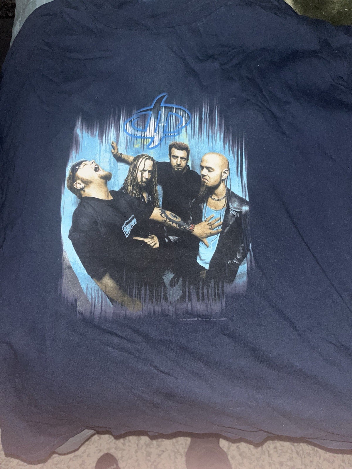 Drowning pool vintage 2001 Blue Men&rsquo;s XL T-Shirt