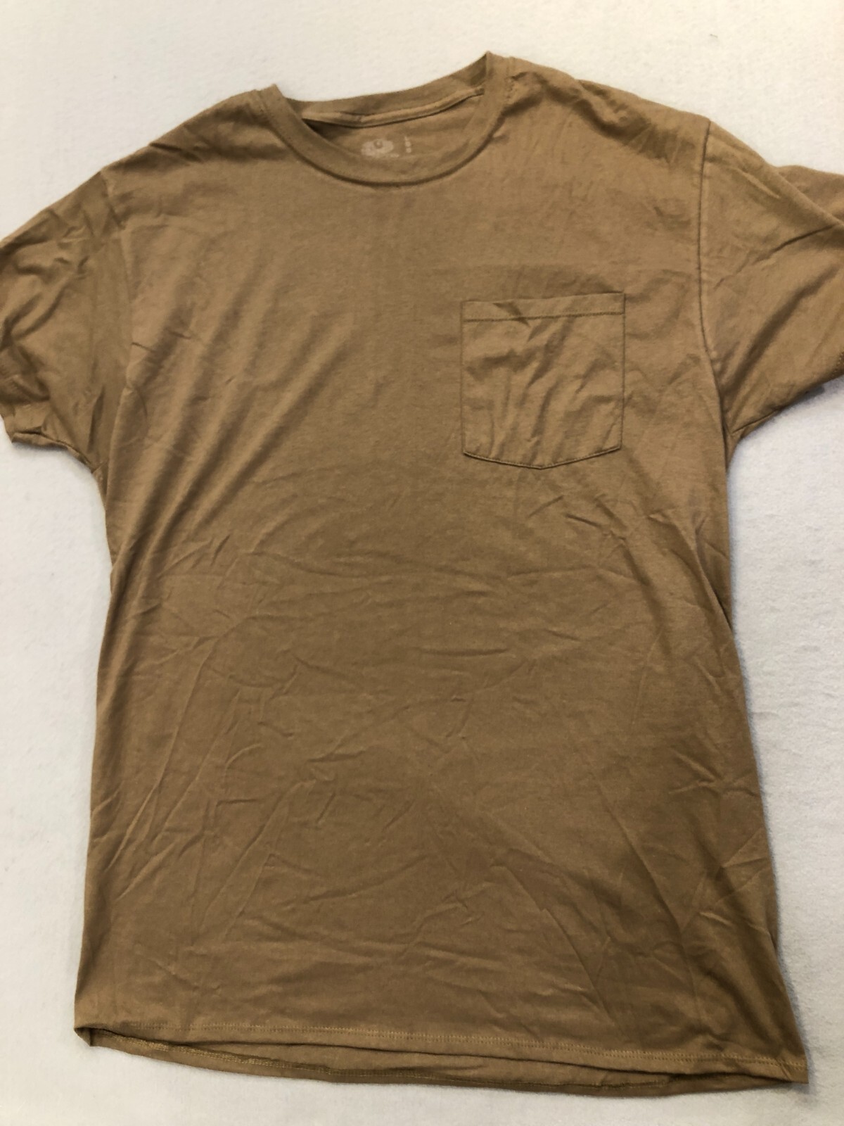 Fruit of The Loom Shirt Men&rsquo;s Large Basic Brown Casual Cotton Tee