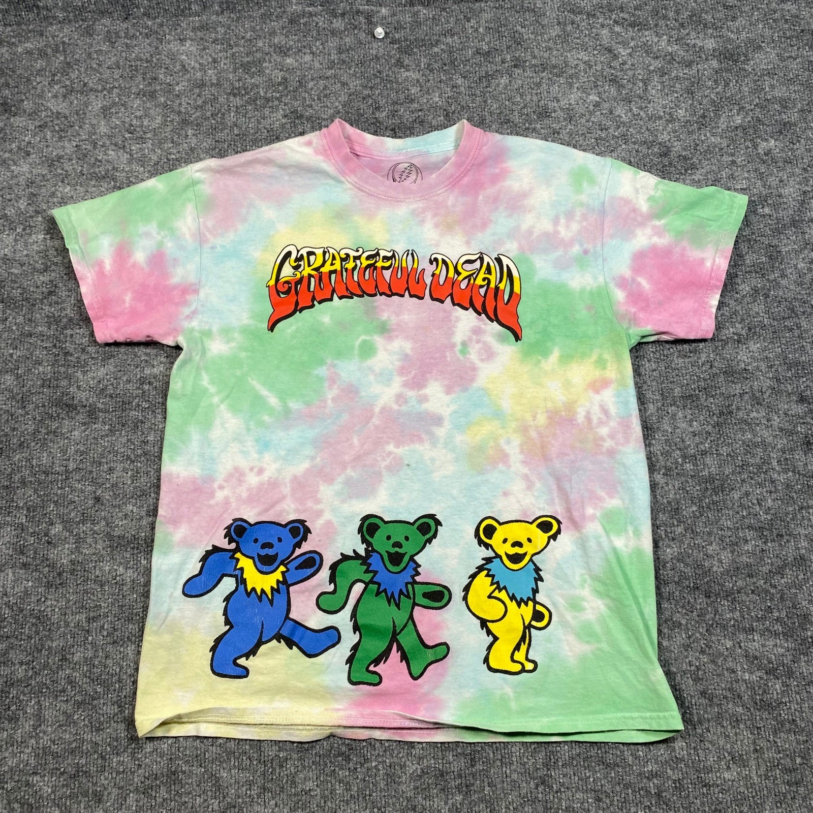 Grateful Dead Tie Dye Dancing Bears Graphic T-Shirt Mens Small Medium 2021 Rock
