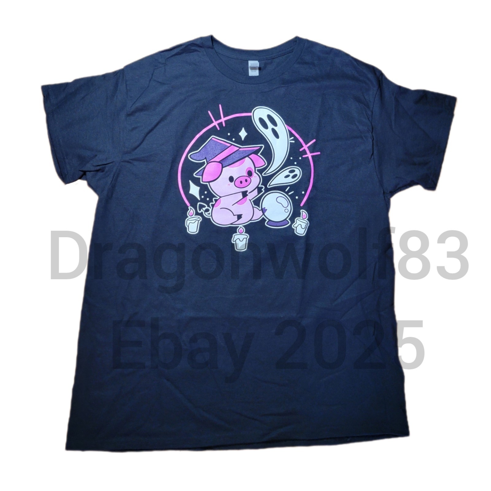 Hazbin Hotel Halloween Witch Fat Nuggets XL Black Shirt Defects Vivziepop