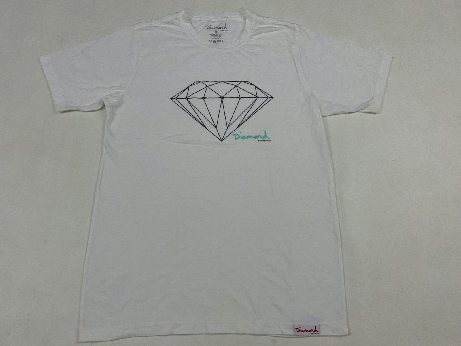 Men&rsquo;s Diamond Supply Co Logo Men Graphic White T Shirt Size S