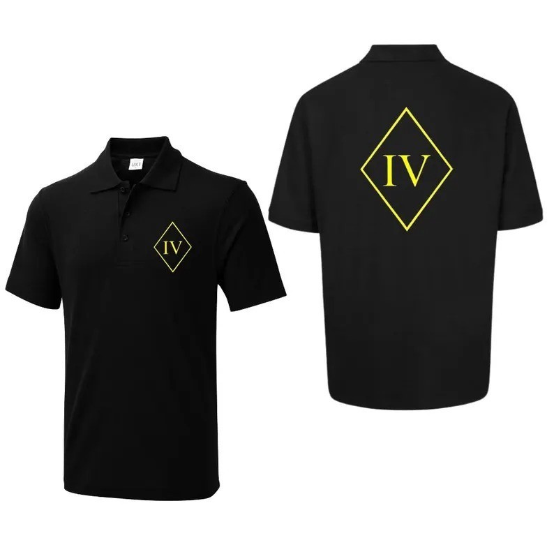Customised Printed Left chest & Back Polo T-shirt, Custom Workwear Polo T Shirt