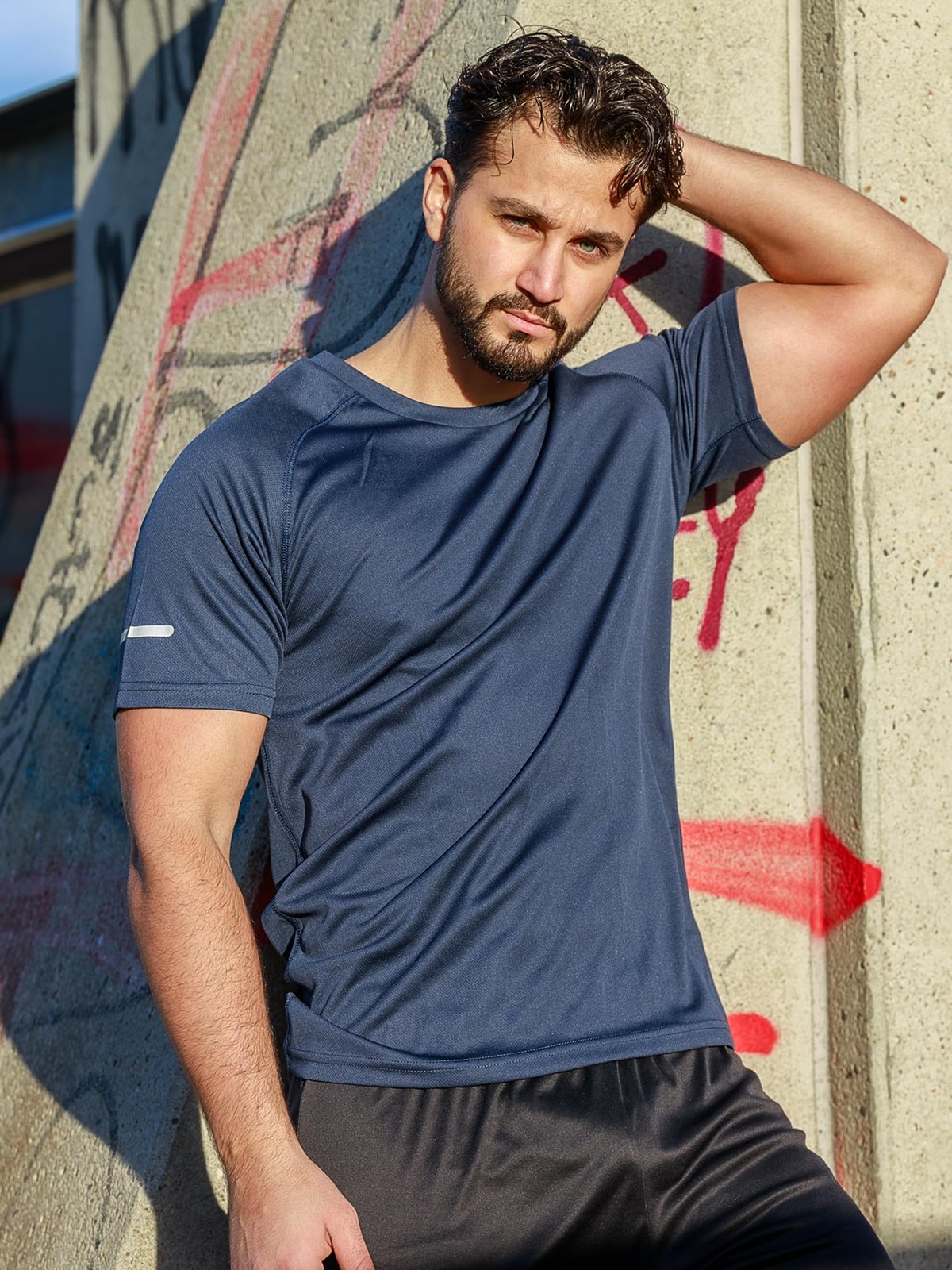 Men&rsquo;s 3 Pack Compression Shirts Dry Fit Moisture Wicking Short Sleeve T-Shirts