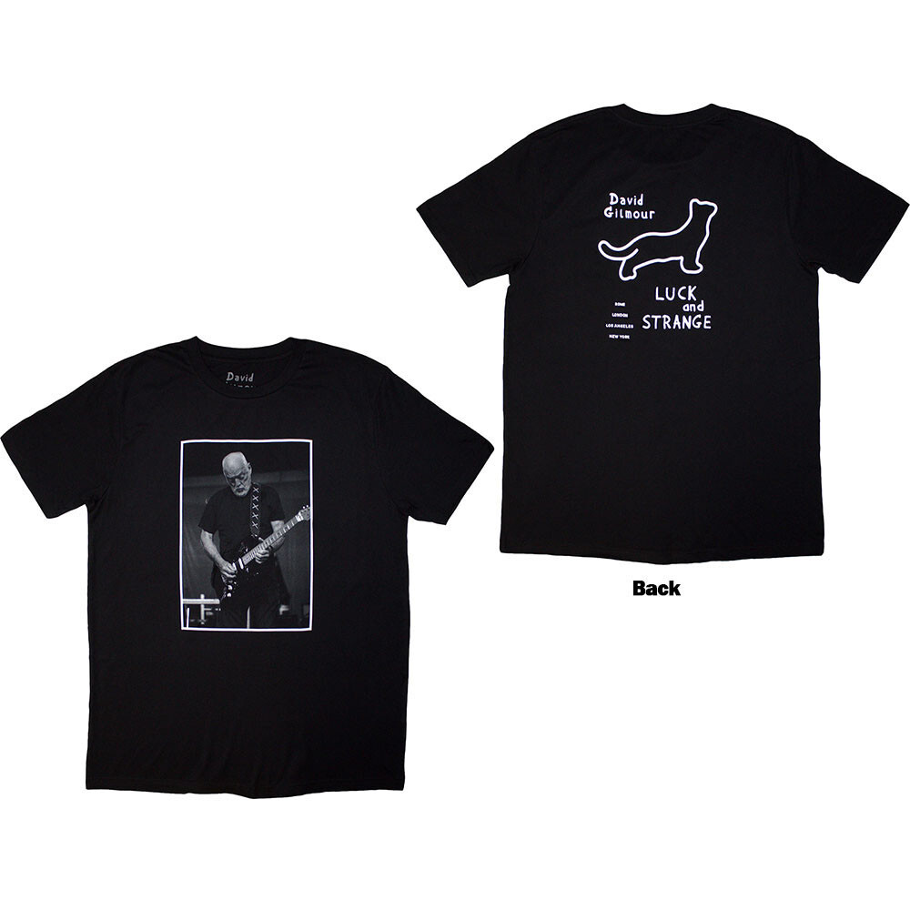 David Gilmour – Luck & Strange Black Cat Strat Tour &rsquo;24- Black t-shirt