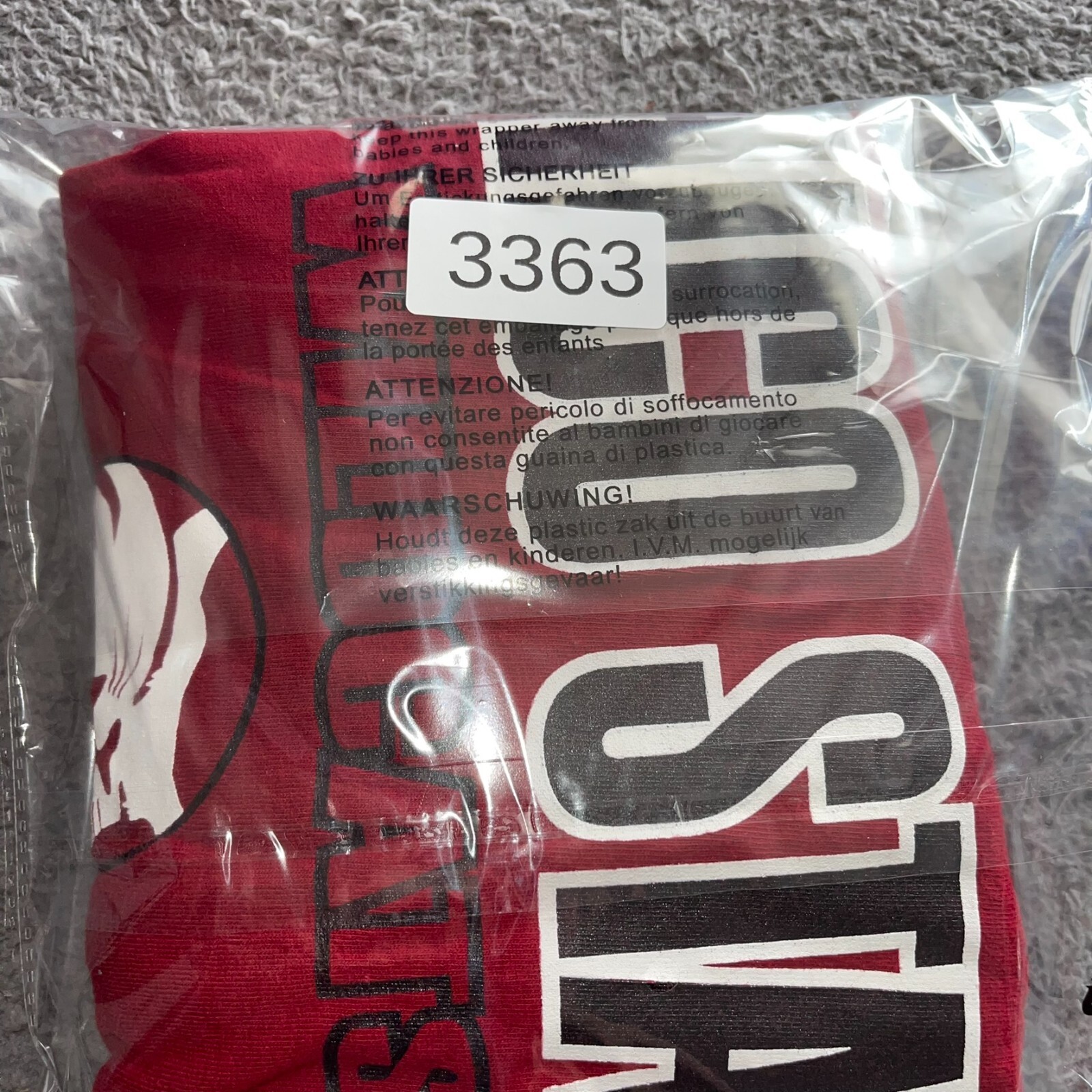 Chico State Wildcats USA Football T-Shirt Mens XL Red Russel Authentic